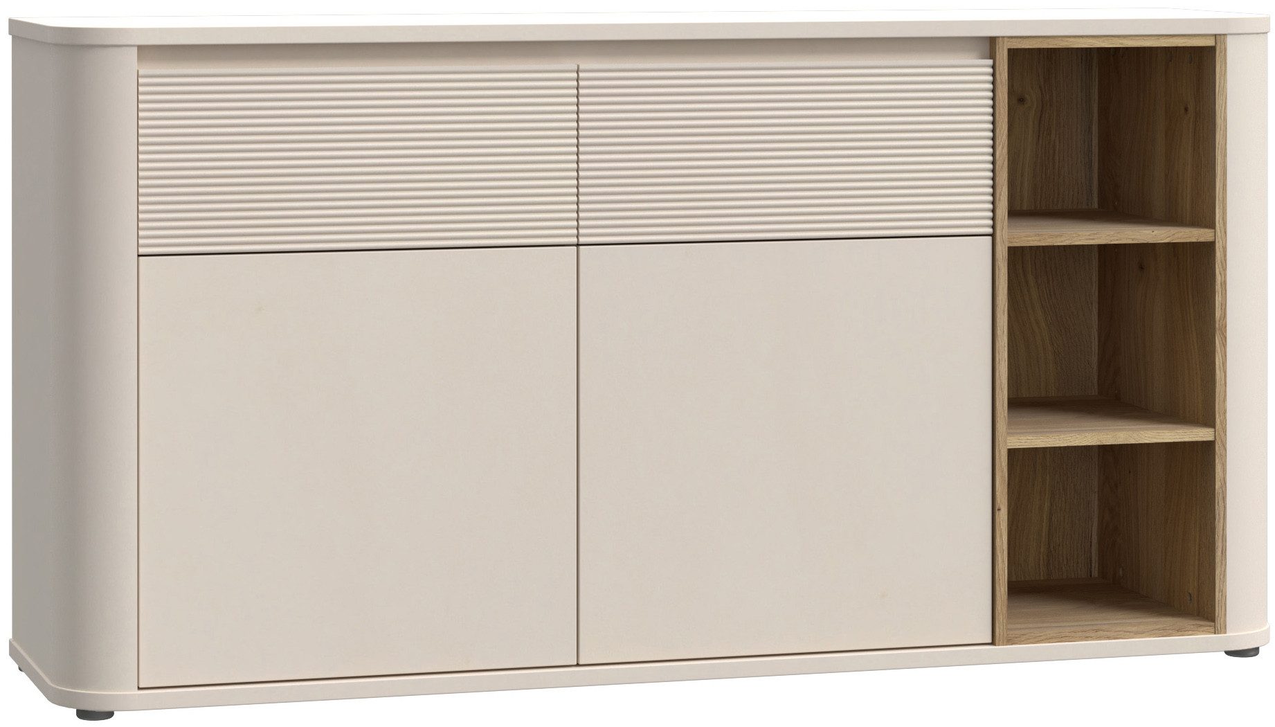 FORTE Sideboard, B/H/T 160/83,1/41,3 cm, Stauraum, MDF Front