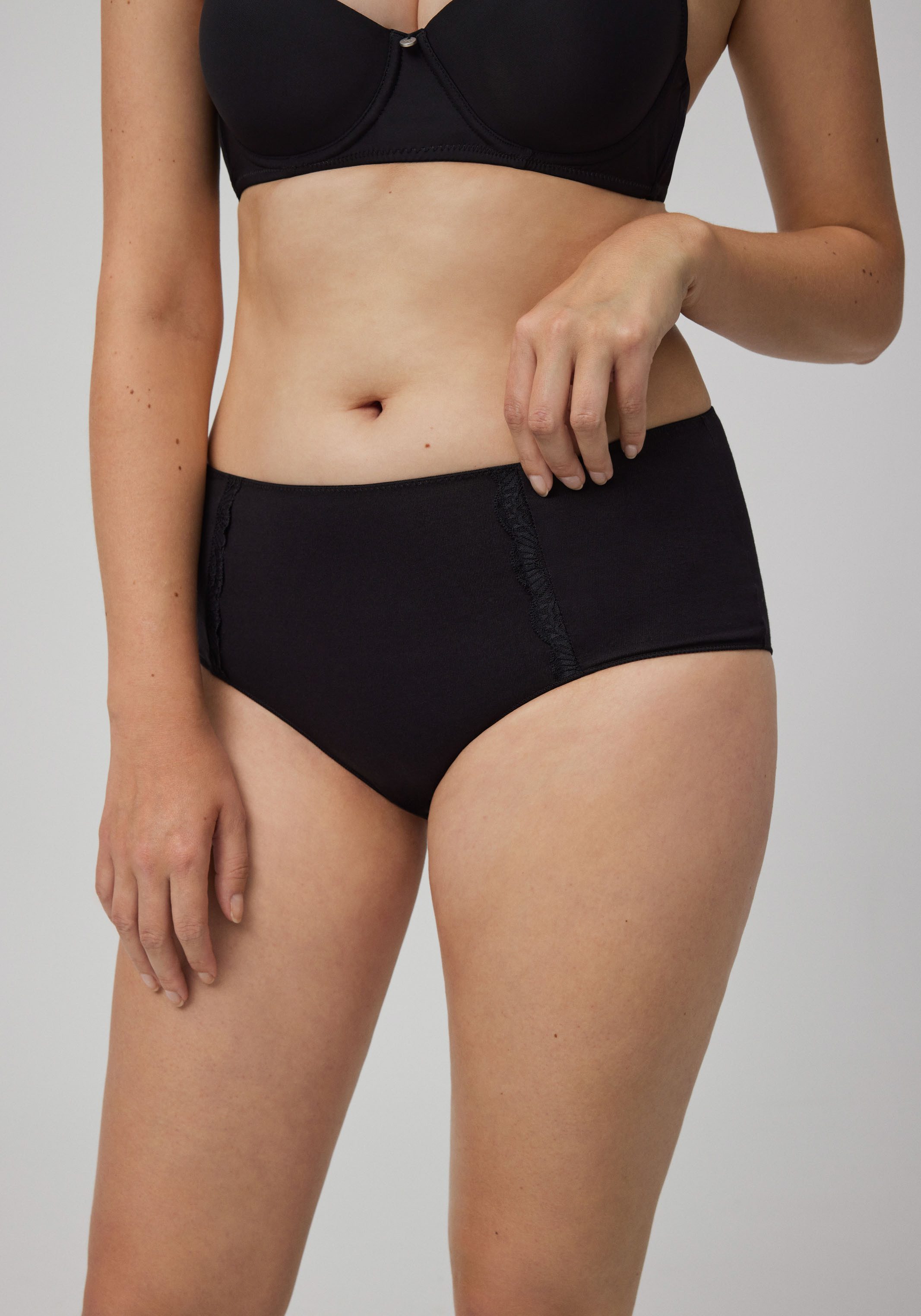 YSABEL MORA Maxislip "BASIC COLLECTION COTTON WITH LACE" 3er Pack, mit roma günstig online kaufen