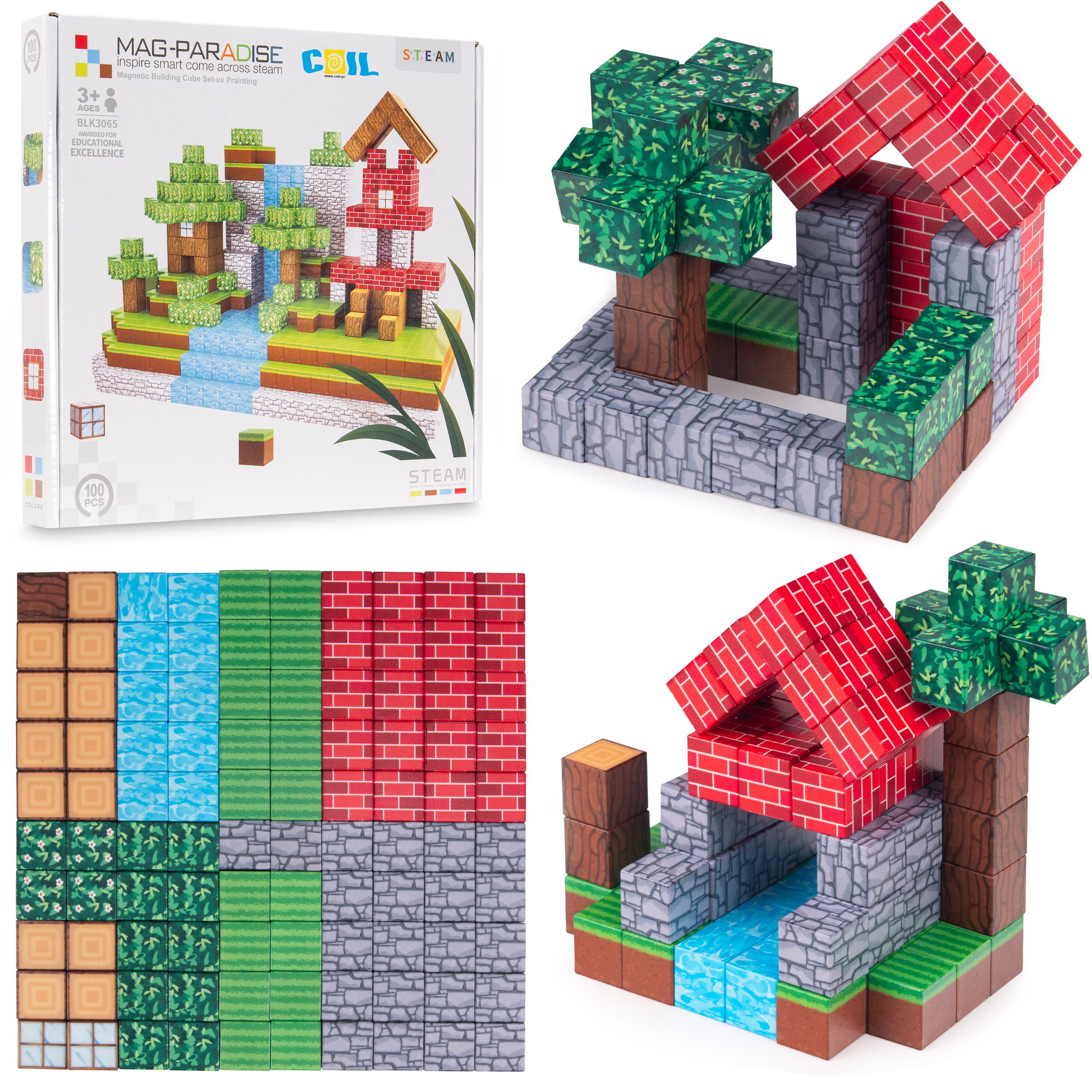 COIL Magnetische Bauklötze, Kinderspielzeug, Konstruktionsspielzeugsets, Ma günstig online kaufen