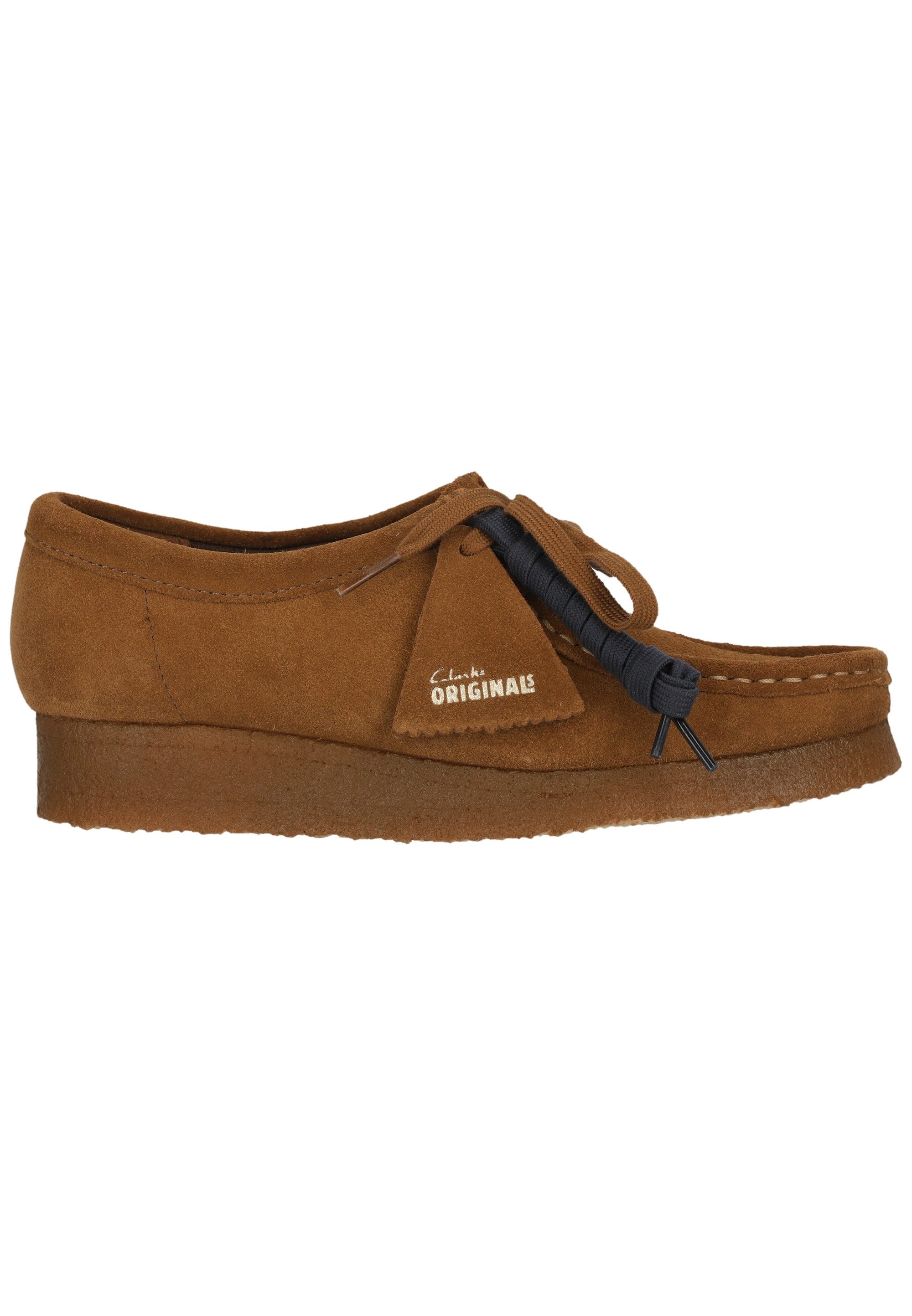 Clarks Wallabee Cola Suede Schnürschuh aus butterweichem Wildleder