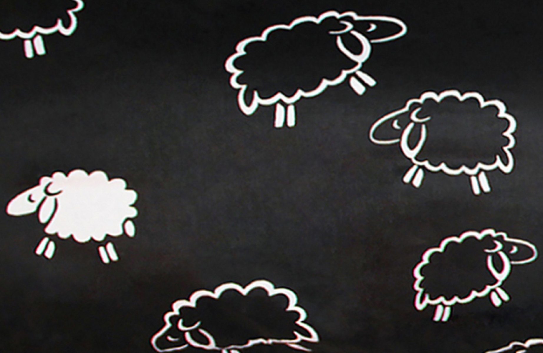 Heubergshop Bettwäsche, Renforcé, 135x200cm + 80x80cm - Schafe Schwarz Baum günstig online kaufen