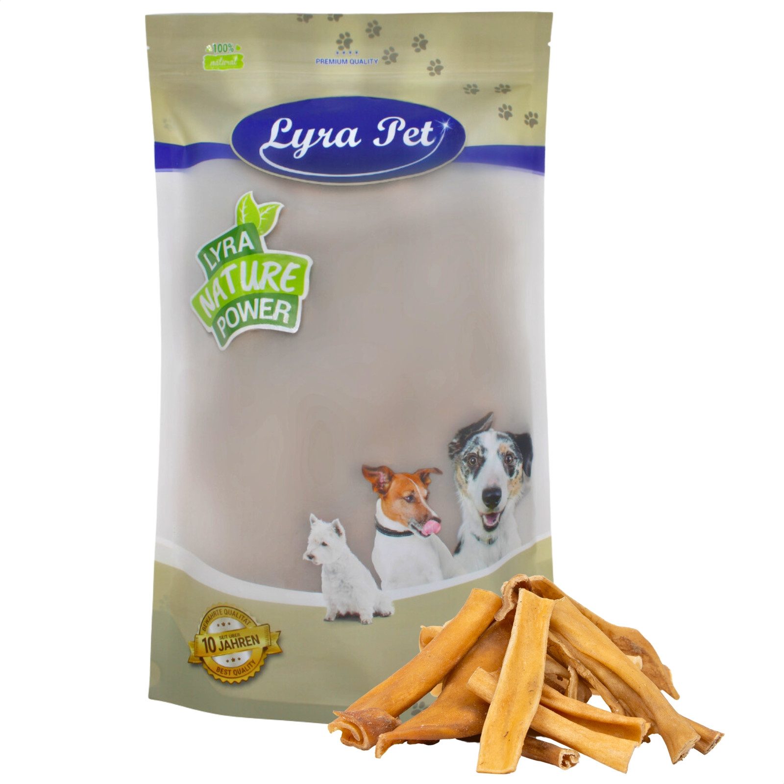 Lyra Pet 1 kg Lyra Pet® Rinderkopfhaut hellbraun, hell Rind