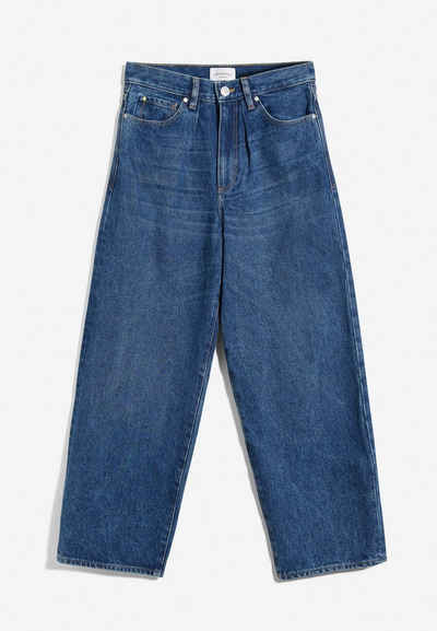 Armedangels Straight-Jeans »AANIKE Damen Loose Fit High Waist Loose Fit« (1-tlg)
