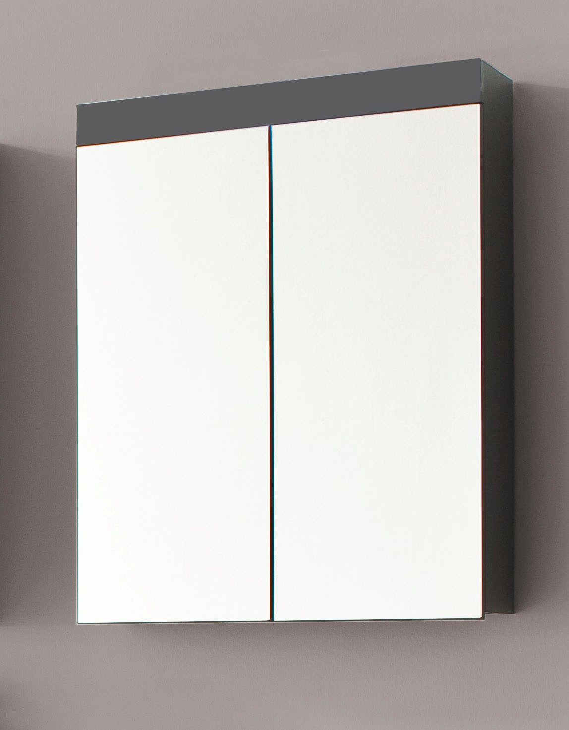 welltime Spiegelschrank Avena Badezimmerschrank wahlweise mit Aufsatzleuchte - (B/T/H) 60/17/77 cm