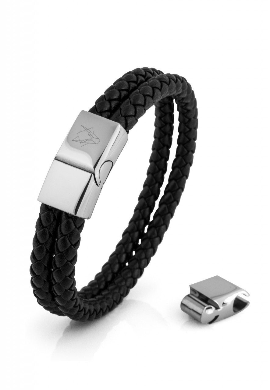 Armband Simplicitas Armband Silber - Schwarz 18cm