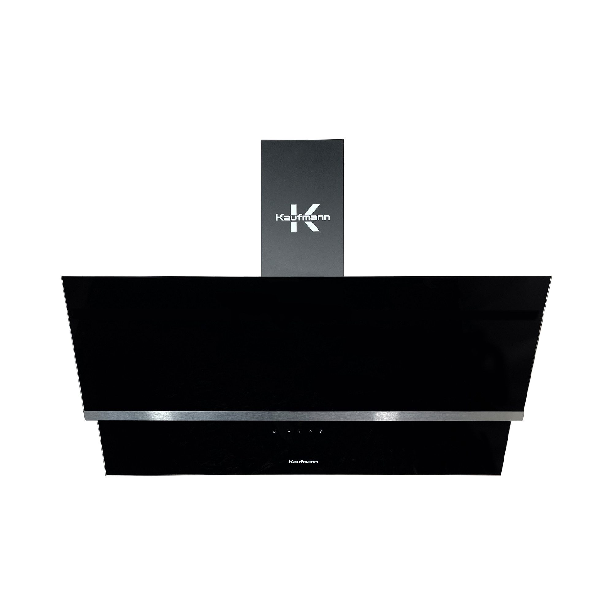 KAUFMANN Wandhaube Dunstabzugshaube 60 cm LUNA 60 BL.., kopffreihaube 1000m³/h Dunstabzugshaube 60 cm LUNA 60 BL.., kopffreihaube 1000m³/h, Wandhaube 60 cm, Schwarz Glas, Randabsaugung,Dunsthaube