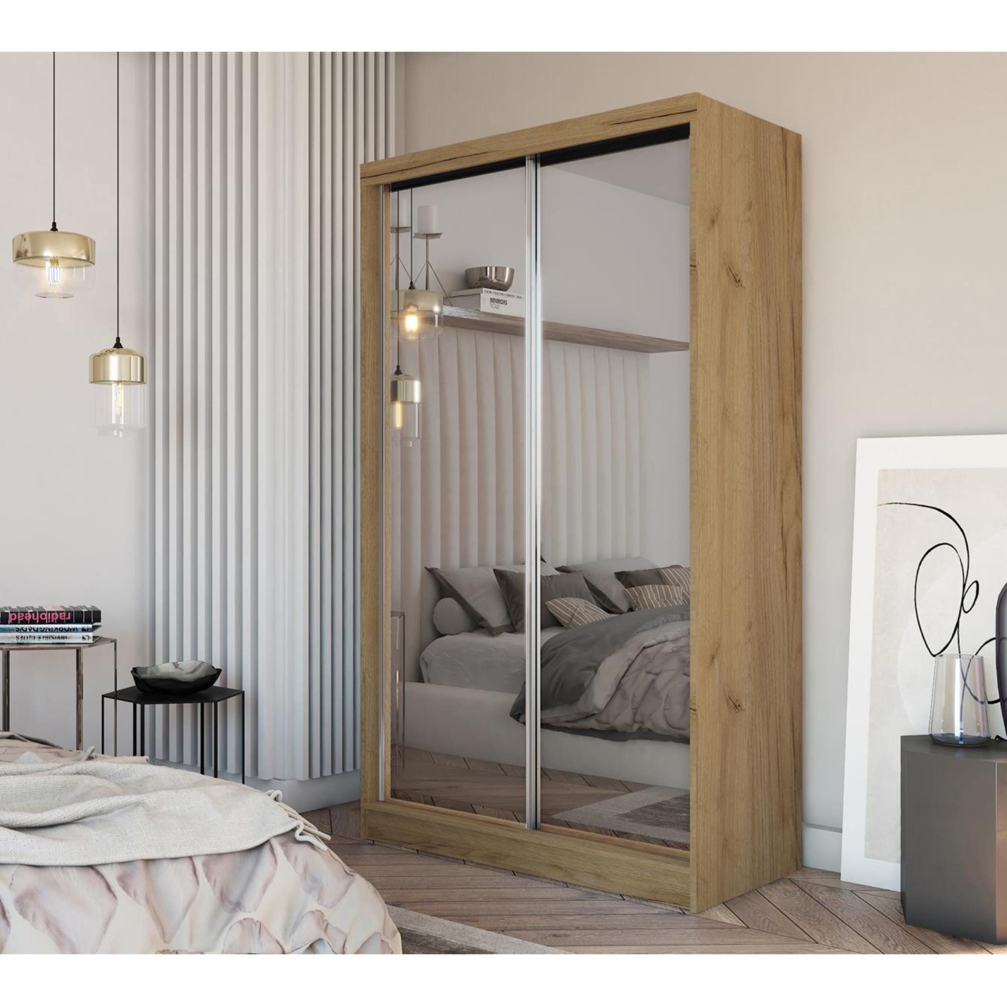 Beautysofa Schiebetürenschrank Doroti (modernes Garderobeschrank, 120, günstig online kaufen