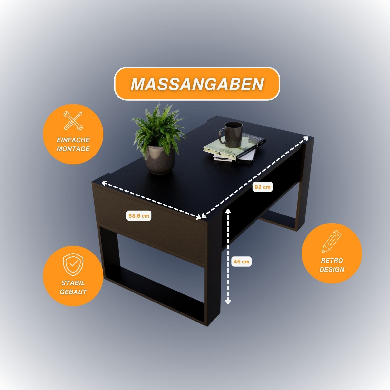 Raumhirsch Furniture Couchtisch Karo92 modern & günstig online kaufen
