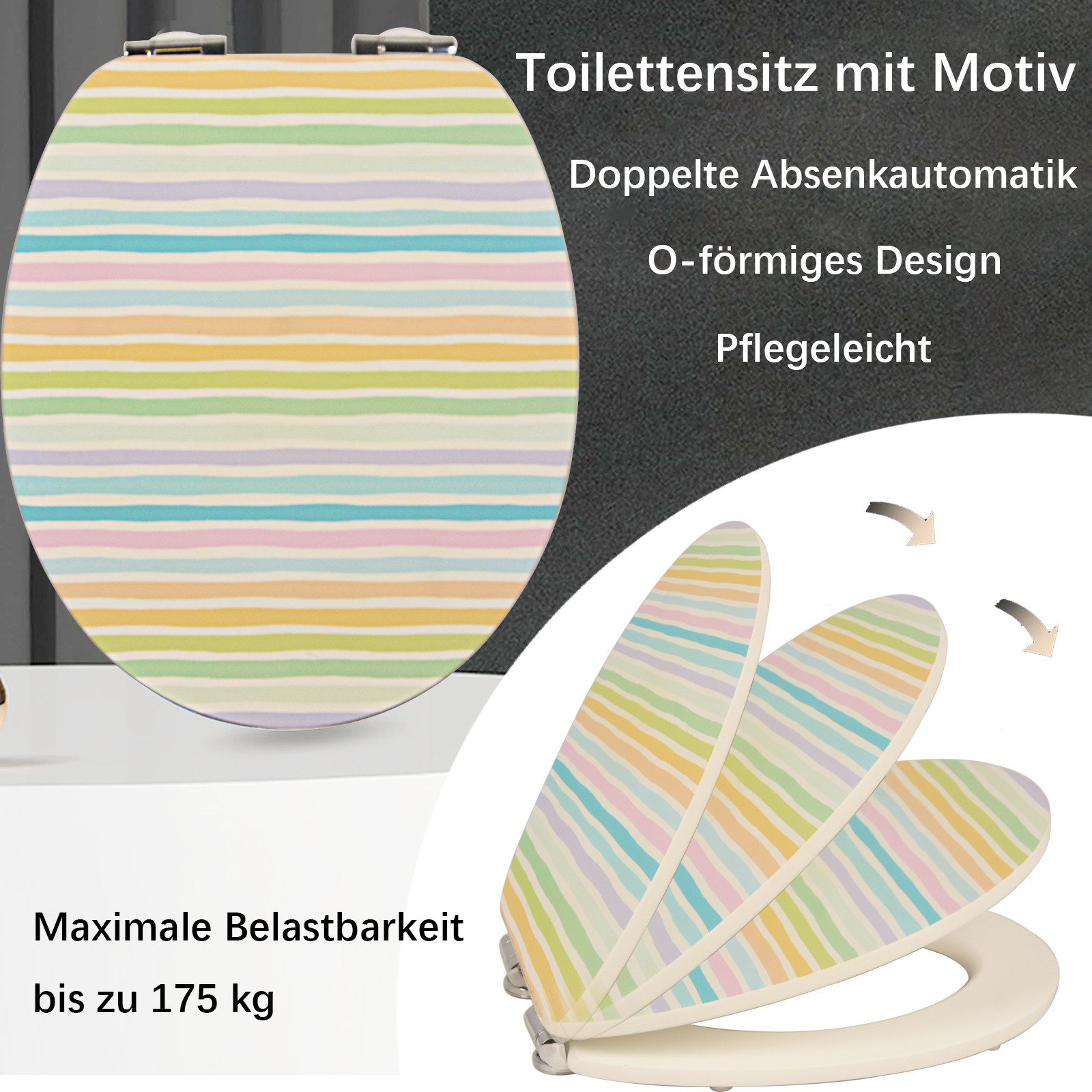 style home WC-Sitz Toilettendeckel mit doppelter günstig online kaufen