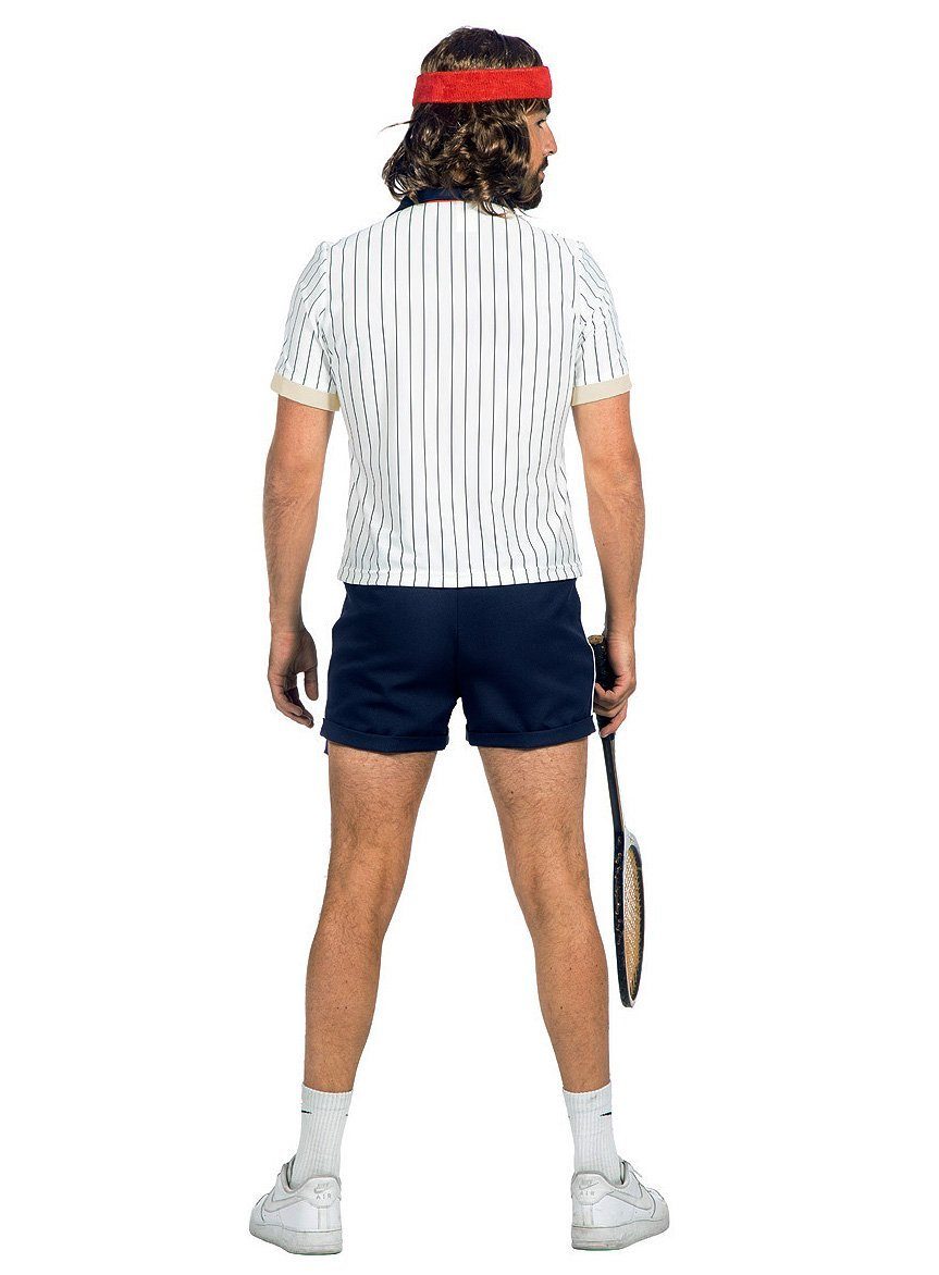 Metamorph Kostüm Retro Tennis Anzug - Sportoutfit Kostüm Karneval, Der Grand Slam der Sportler-Kostüme: 80er Jahre Tennis Outfit