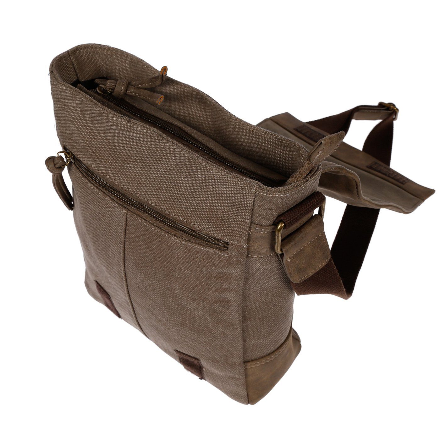 Christian Wippermann Henkeltasche Canvas Herren Damen Umhängetasche Schultertasche (1 tlg)