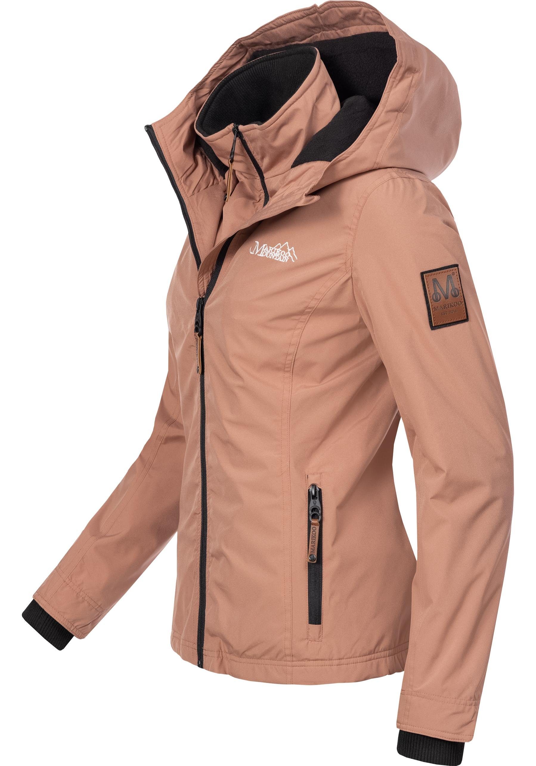 Marikoo Outdoorjacke Erdbeere sportliche Funktionsjacke mit Kapuze – Bild 2 von 4