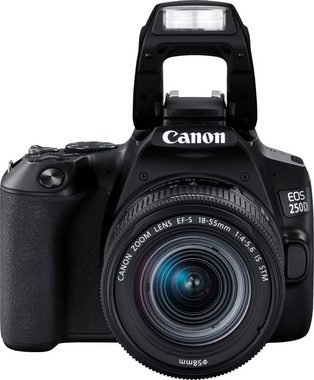 Canon 250D + EF-S 18-55mm f/3.5-5.6 III + SB130 Kit Spiegelreflexkamera (EF-S 18-55mm f/3.5-5.6 III, 24,1 MP, Bluetooth, WLAN)