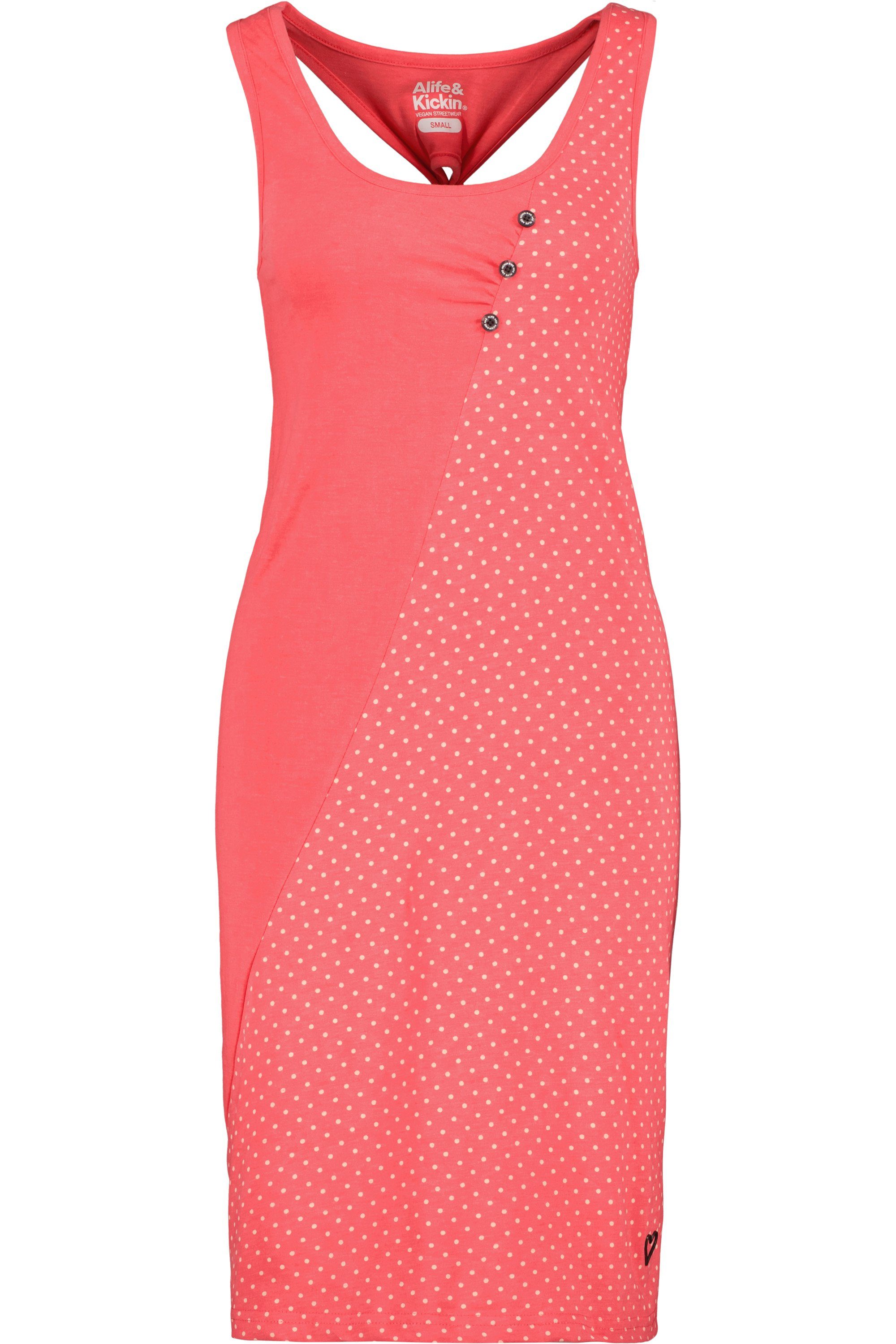 Alife & Kickin B melange Damen Dress Sommerkleid, Sommerkleid CameronAK coral Sleeveless Kleid