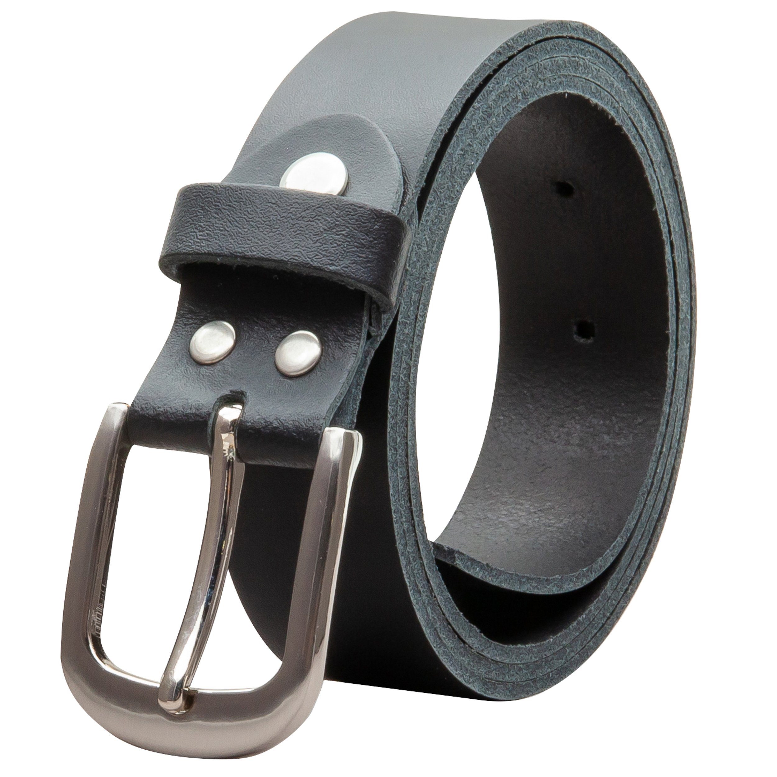 COLOGNEBELT Ledergürtel OM323-SL-Schwarz MADE IN GERMANY, Schwarz Kürzbar, günstig online kaufen