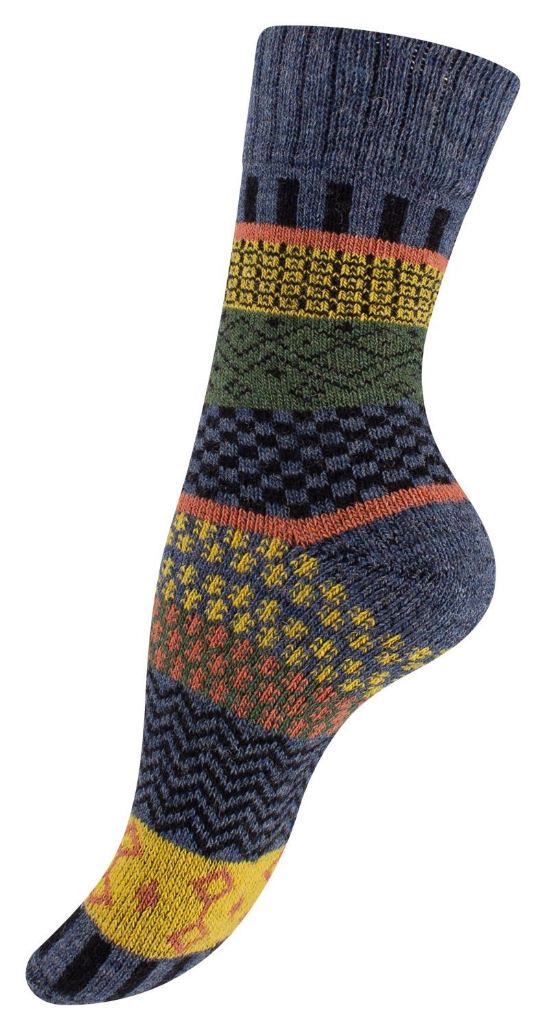 Vincent Creation® Socken (3-Paar) Hygge Socken mit Wolle