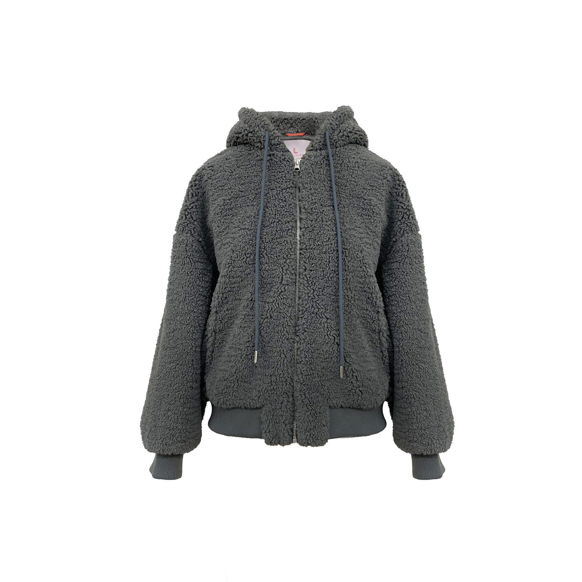 Lara Laurén Plüschjacke moderne Kapuzenjacke aus günstig online kaufen