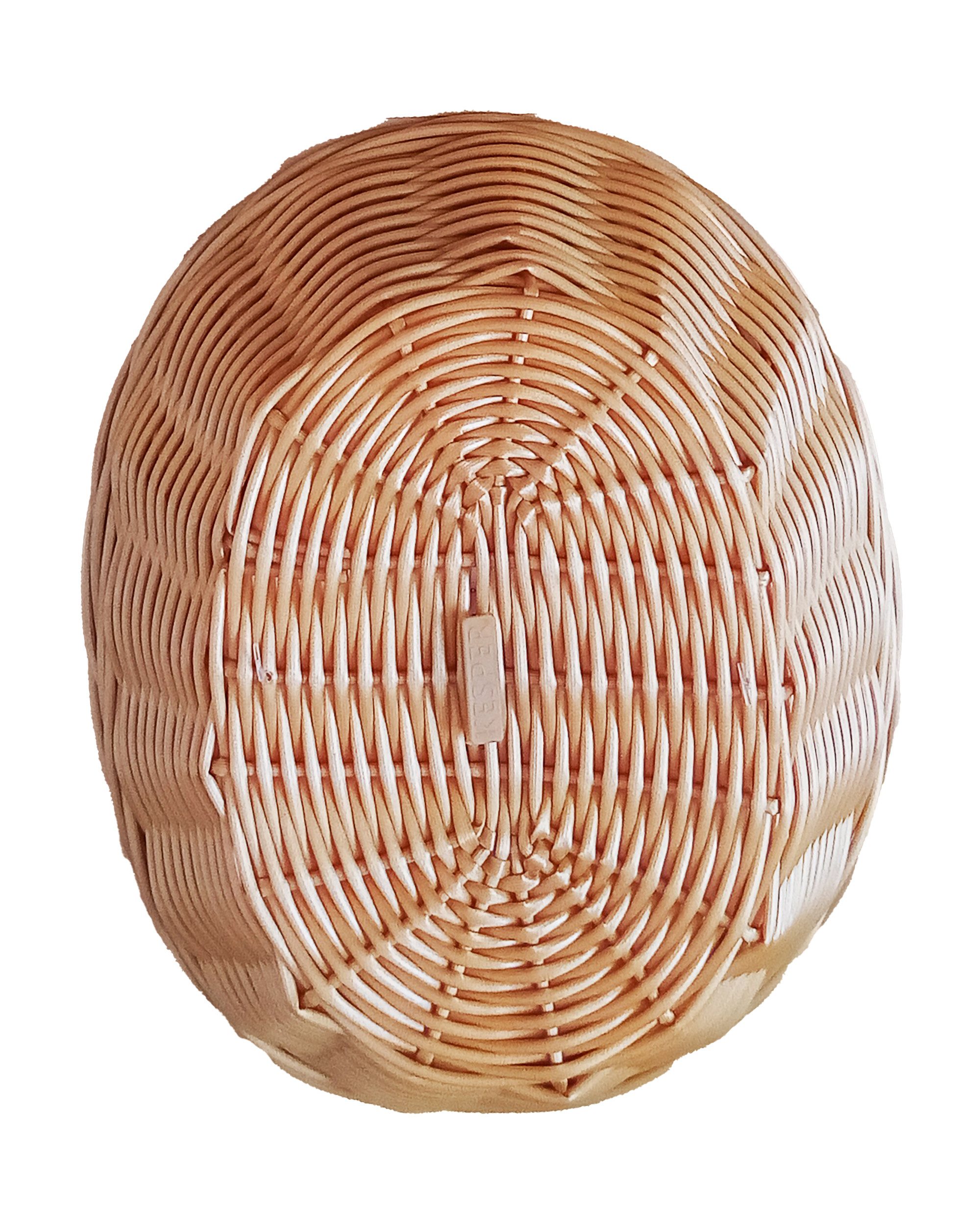 Kesper Brotkorb BROTKORB 21x17cm geflochten aus Kunststoff oval Obstkorb 20, Brot Obst Korb Körbe Körbchen