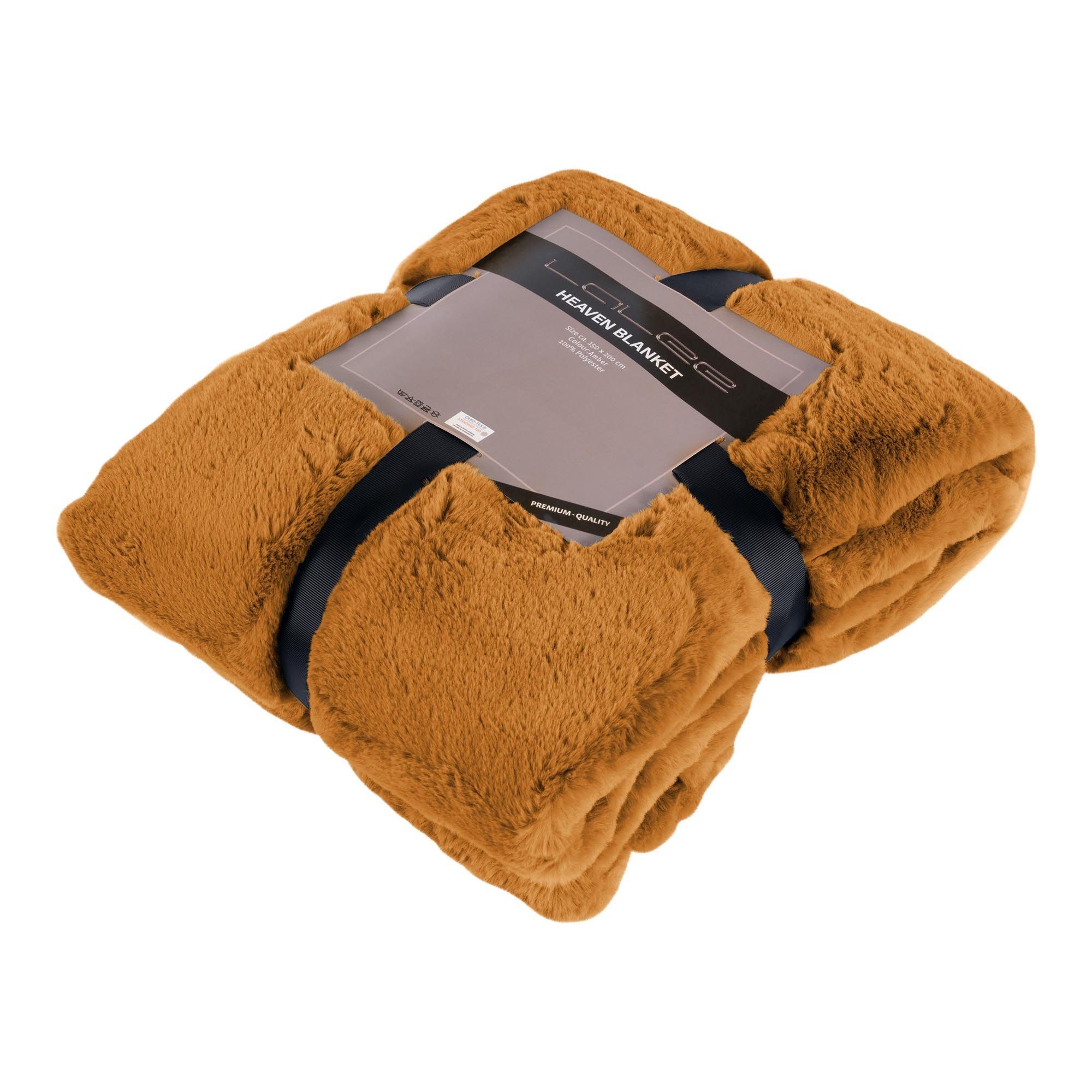 Wohndecke HEAVEN, GMD Living, flauschige Wohndecke in Felloptik, 150 x 200 günstig online kaufen