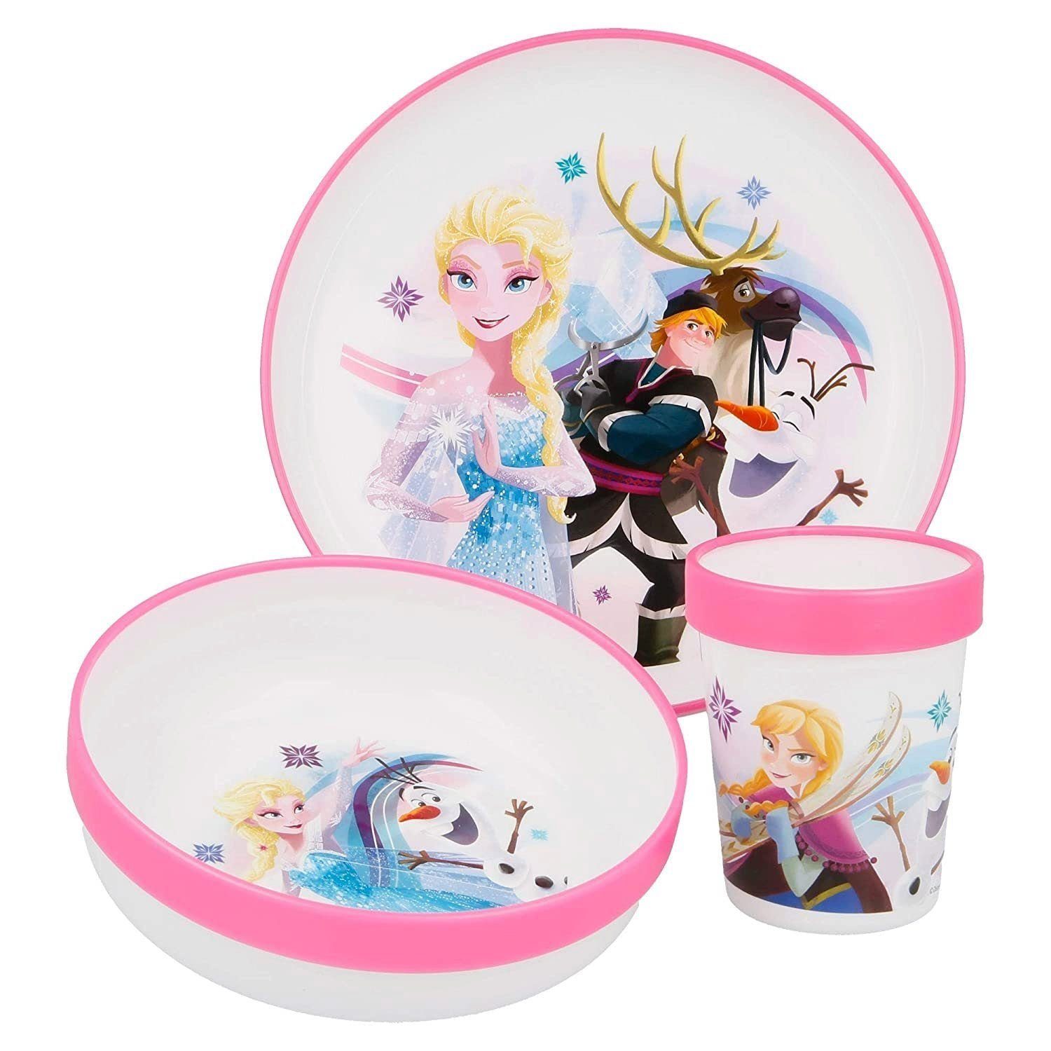 Stor Kindergeschirr-Set Disney Frozen - Bicolor Kindergeschirr-Set, BPA  Freies Kunststoff