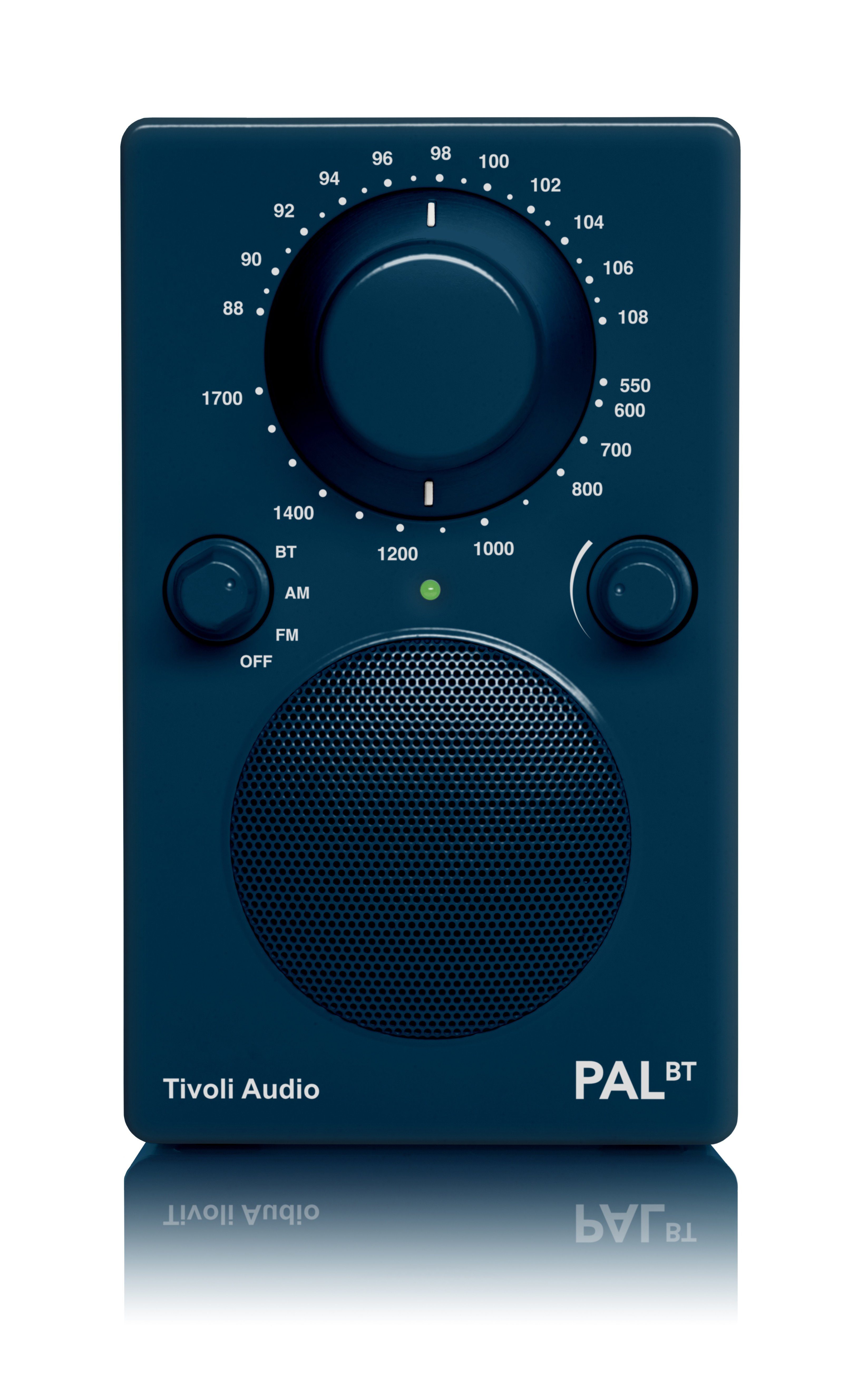 Tivoli Audio PAL BT Radio (FM-Tuner, Tisch-Radio, Bluetooth-Lautsprecher, tragbar, Akku-Betrieb) Blau