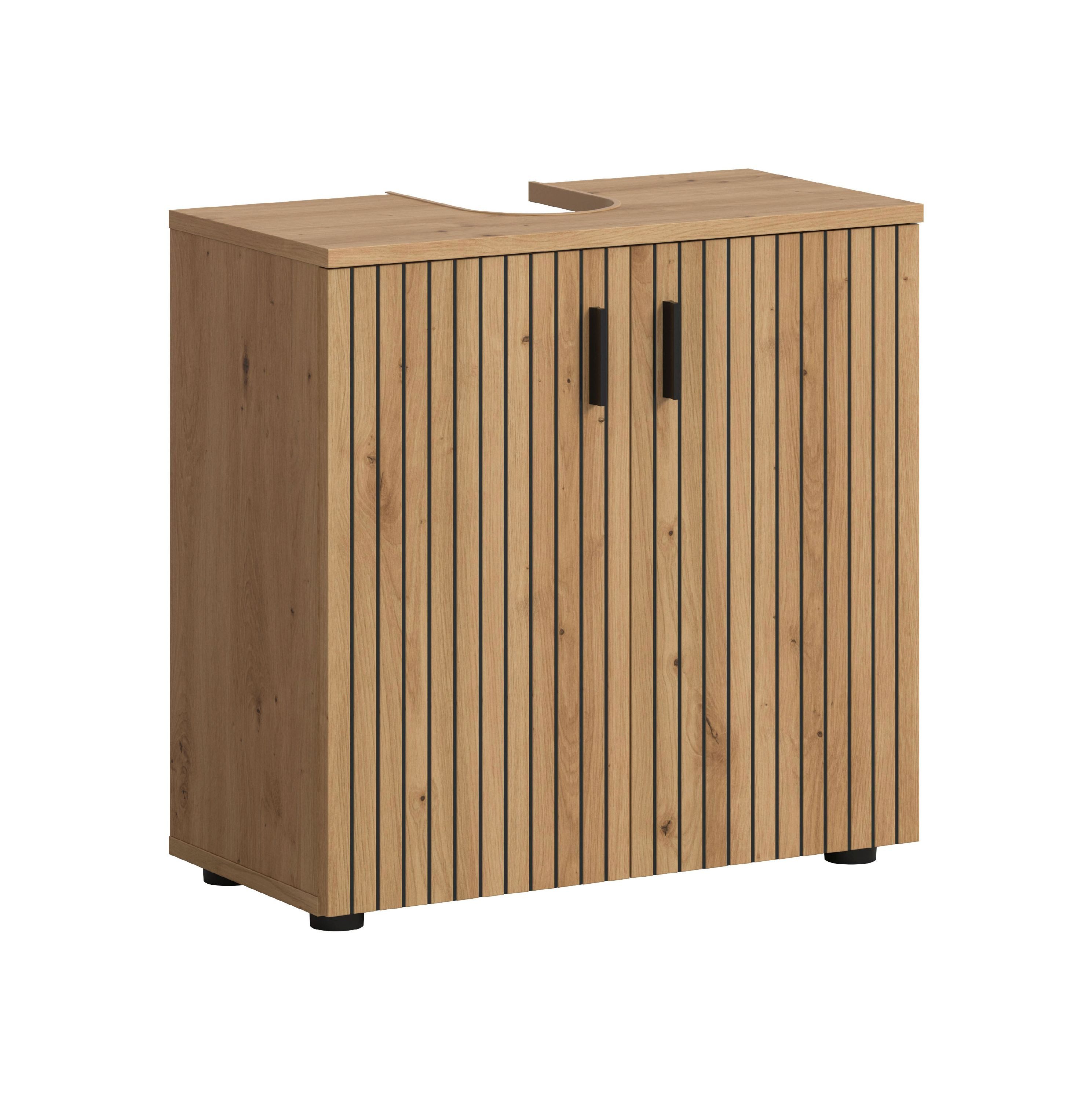 xonox.home Waschbeckenunterschrank Artisan Oak Nachbildung Melamin beschich günstig online kaufen