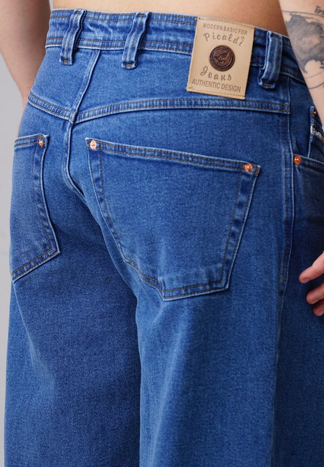 PICALDI Jeans 5-Pocket-Jeans Zicco 472 Ares – Relaxed Tapered Fit Classic Blue (1-tlg) Klassische Waschung