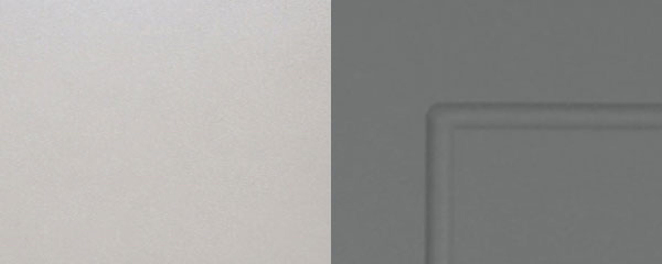 2-türig matt abgerundeten Korpusfarbe Fräsungen MDF) leicht Kvantum Faserplatte, Eckhängeschrank Soft-Close-Funktion, 90x90cm und Front- grey und Feldmann-Wohnen grifflos Ecken, dust Türen, (Fronten mit dekorativen wählbar