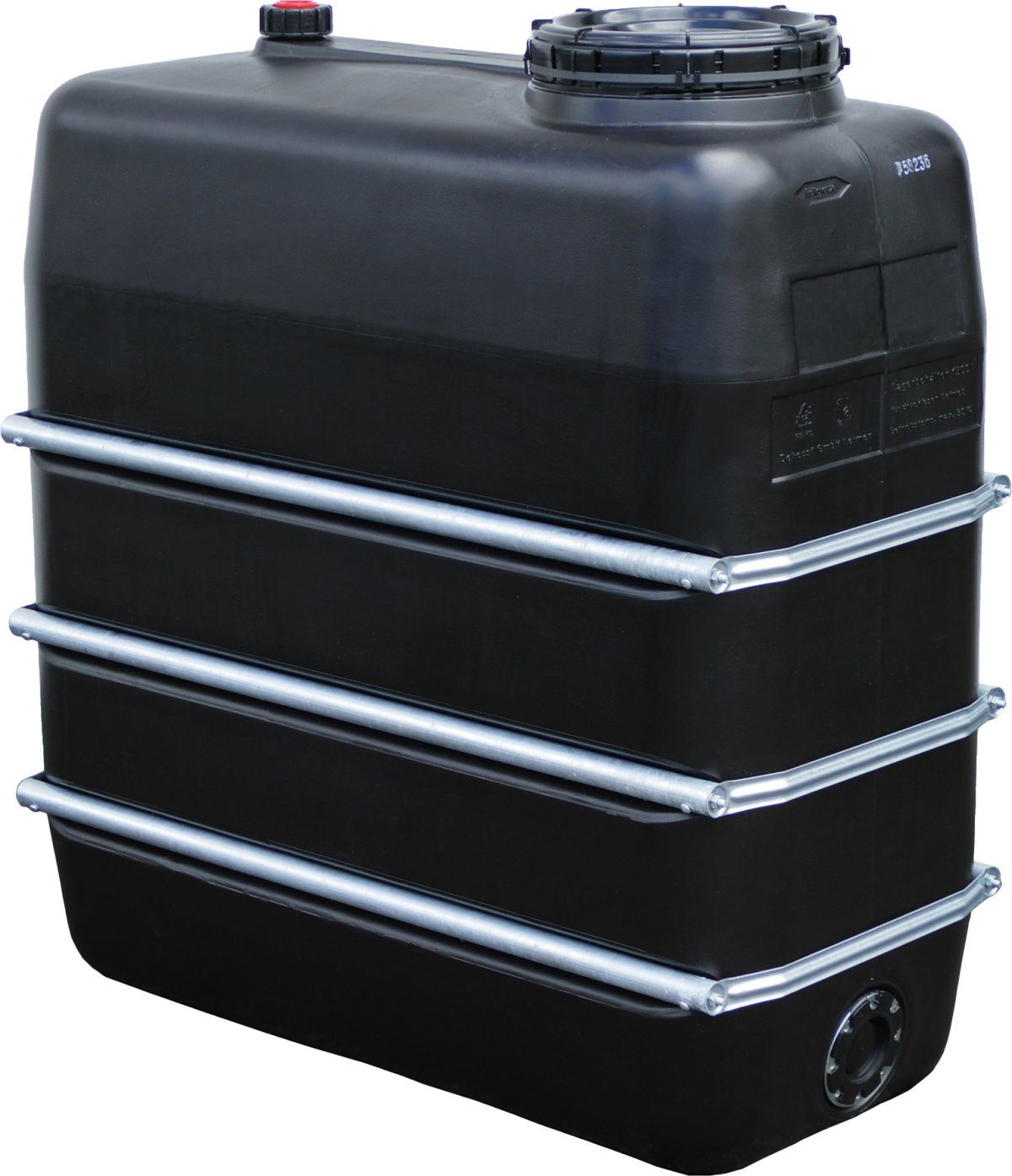 Regentonne Raumspartank 1500 L schwarz