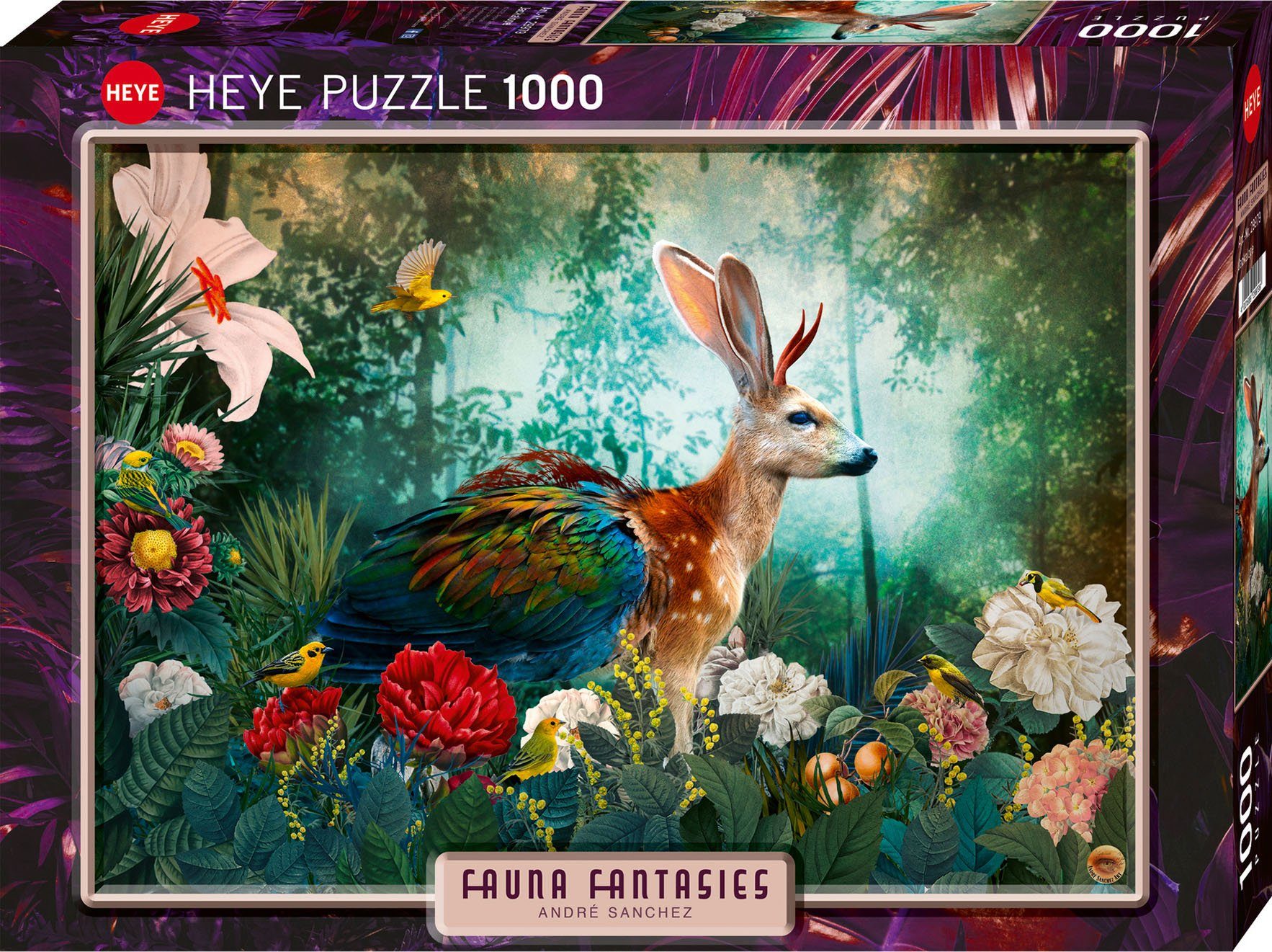 HEYE Puzzle »Jackalope / Fauna Fantasies«, 1000 Puzzleteile, Made in Germany