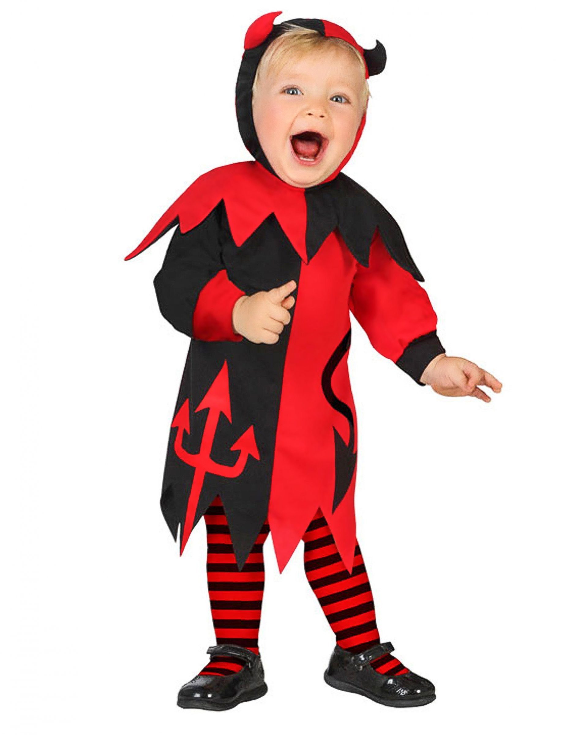 atosa Monster-Kostüm Teufel-Kostüm für Babys Halloween-Kostüm schwarz-rot