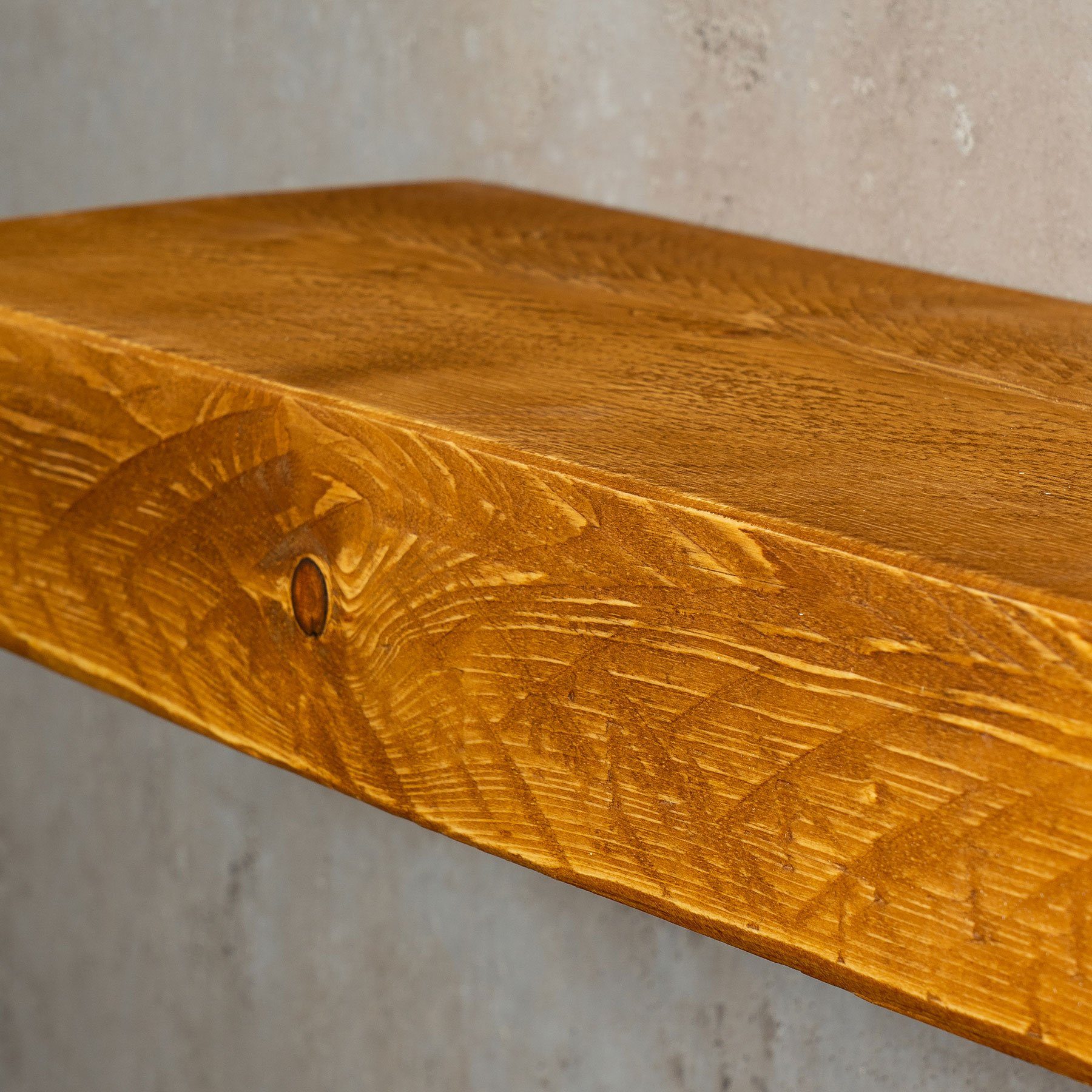 Holz Teak Wandregal, Wandregal 60x10cm Wandboard Levandeo® Farbig levandeo Regal Massiv