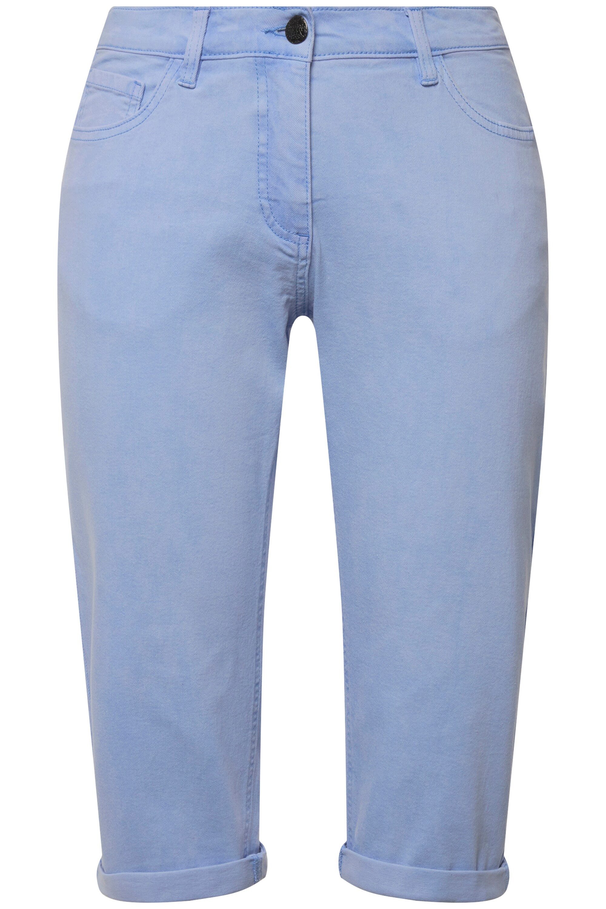 Ulla Popken Regular-fit-Jeans Boyfriend-Jeanscapri weites Bein günstig online kaufen