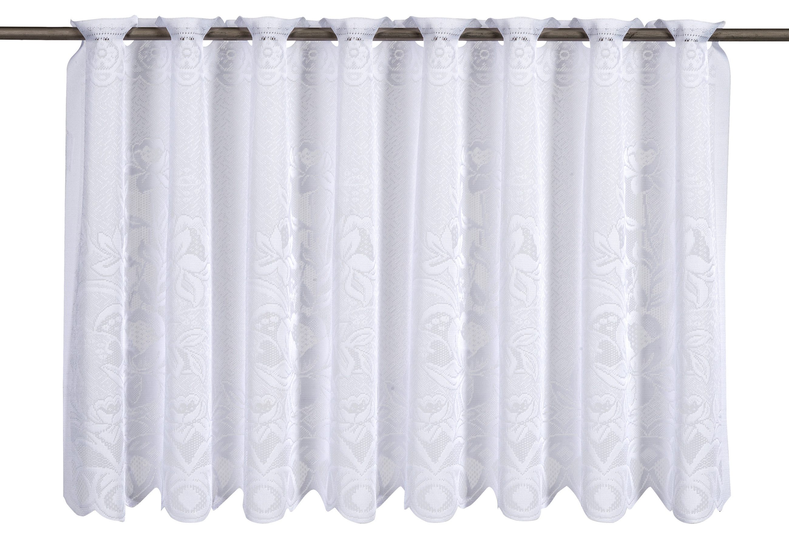 ELBERSDRUCKE Scheibengardine Bistrogardine 1129 weiß 60x160 günstig online kaufen