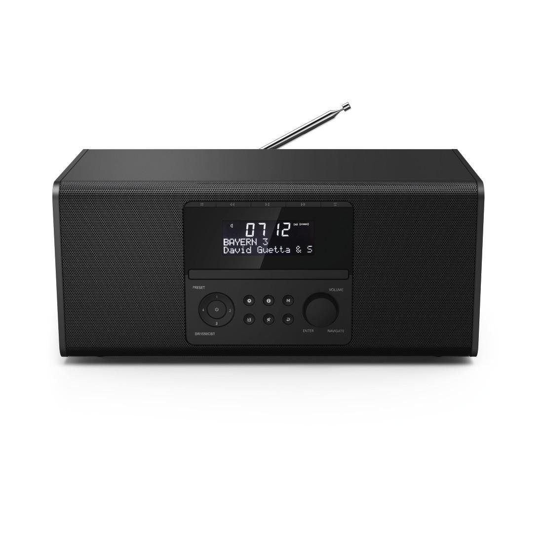 Hama DR1550CBT Digitalradio (DAB) (Digitalradio (DAB), DAB, FM, USB, Bluetooth, CD Laufwerk, FM, DAB, DAB+, CD, Bluetooth)