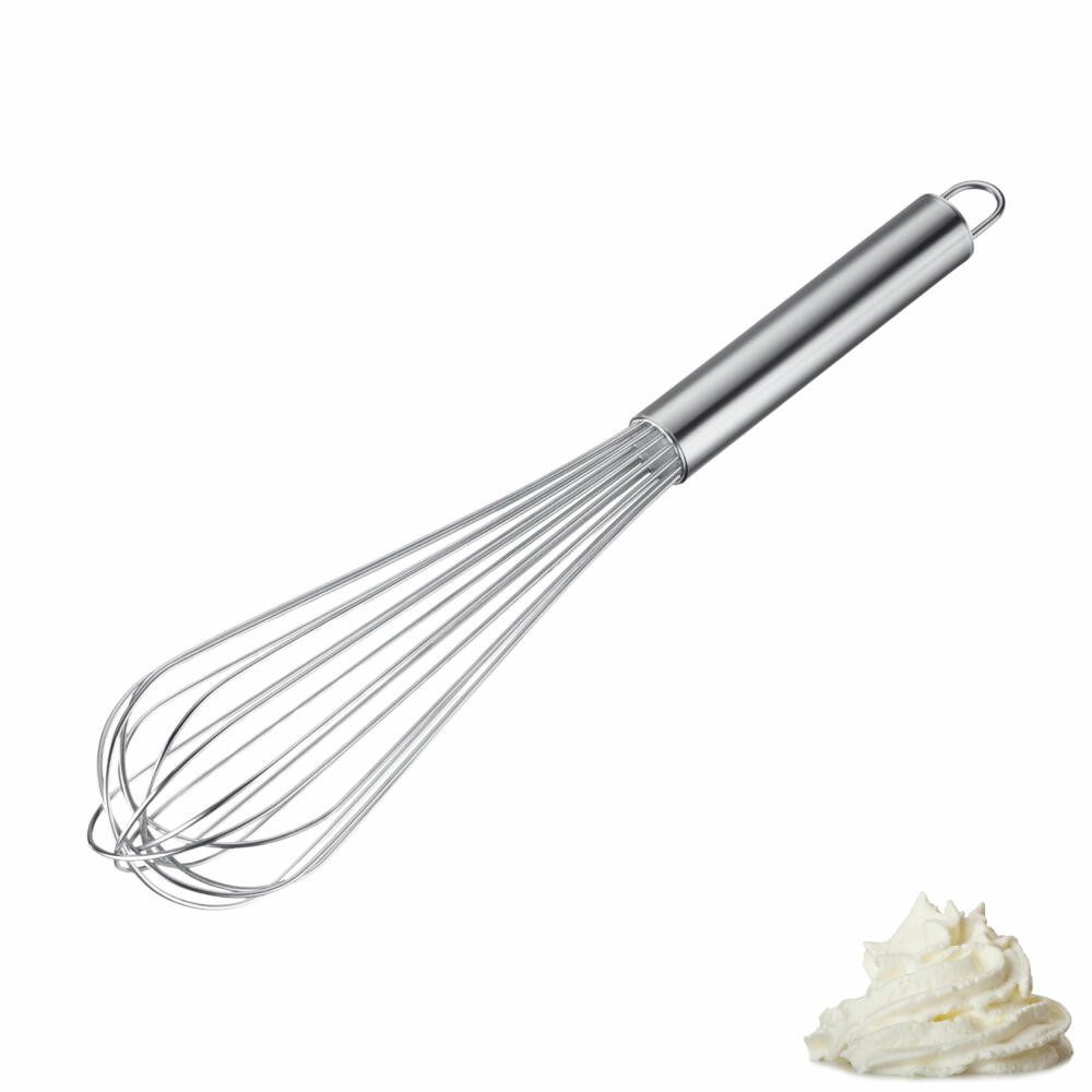 WESTMARK Schneebesen Pro, für die Profiküche, stabil, silber, 38 cm, rostfrei, spülmaschinengeeignet, ergonomischer Griff