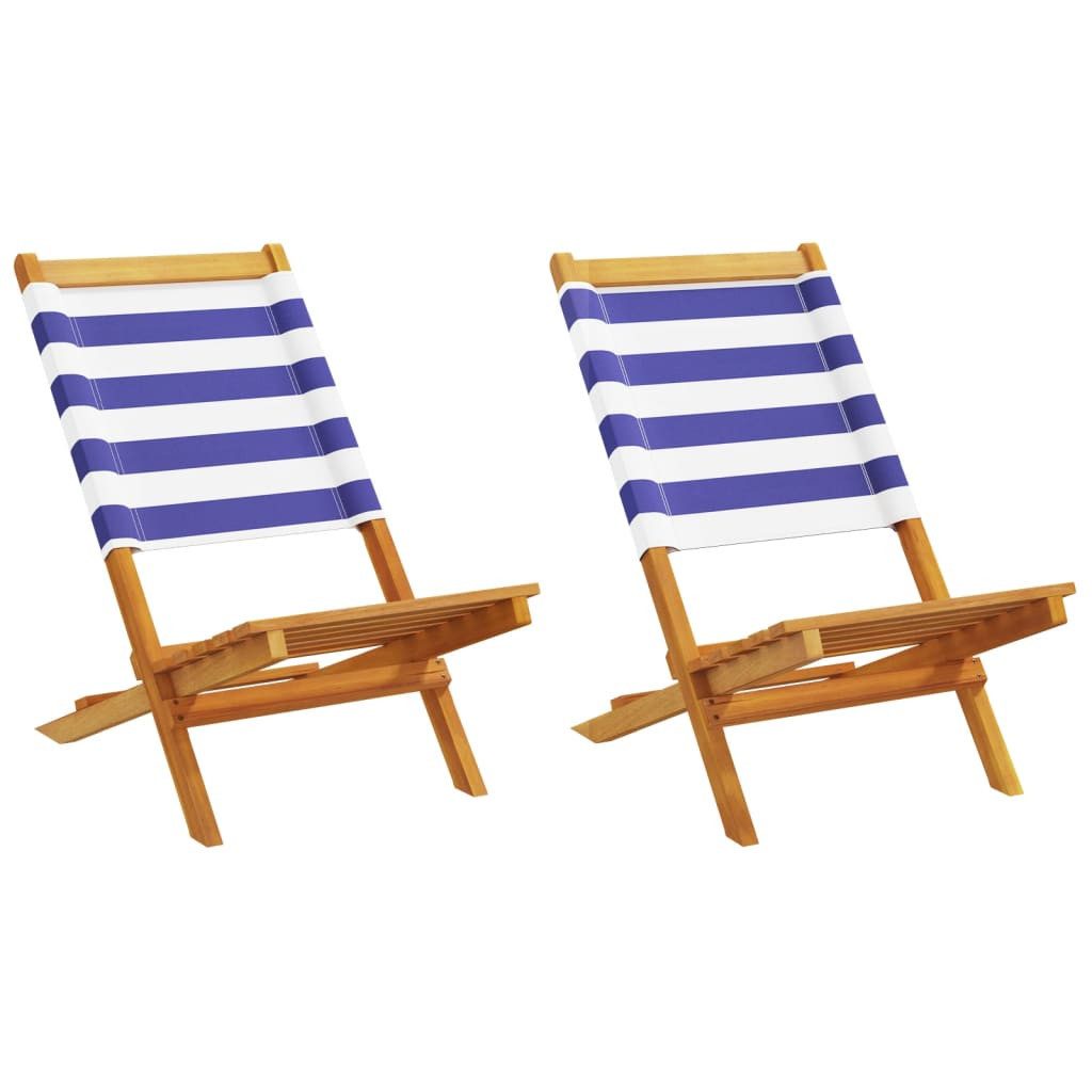 vidaXL Gartenstuhl Gartenstühle 2 Stk. Blau günstig online kaufen