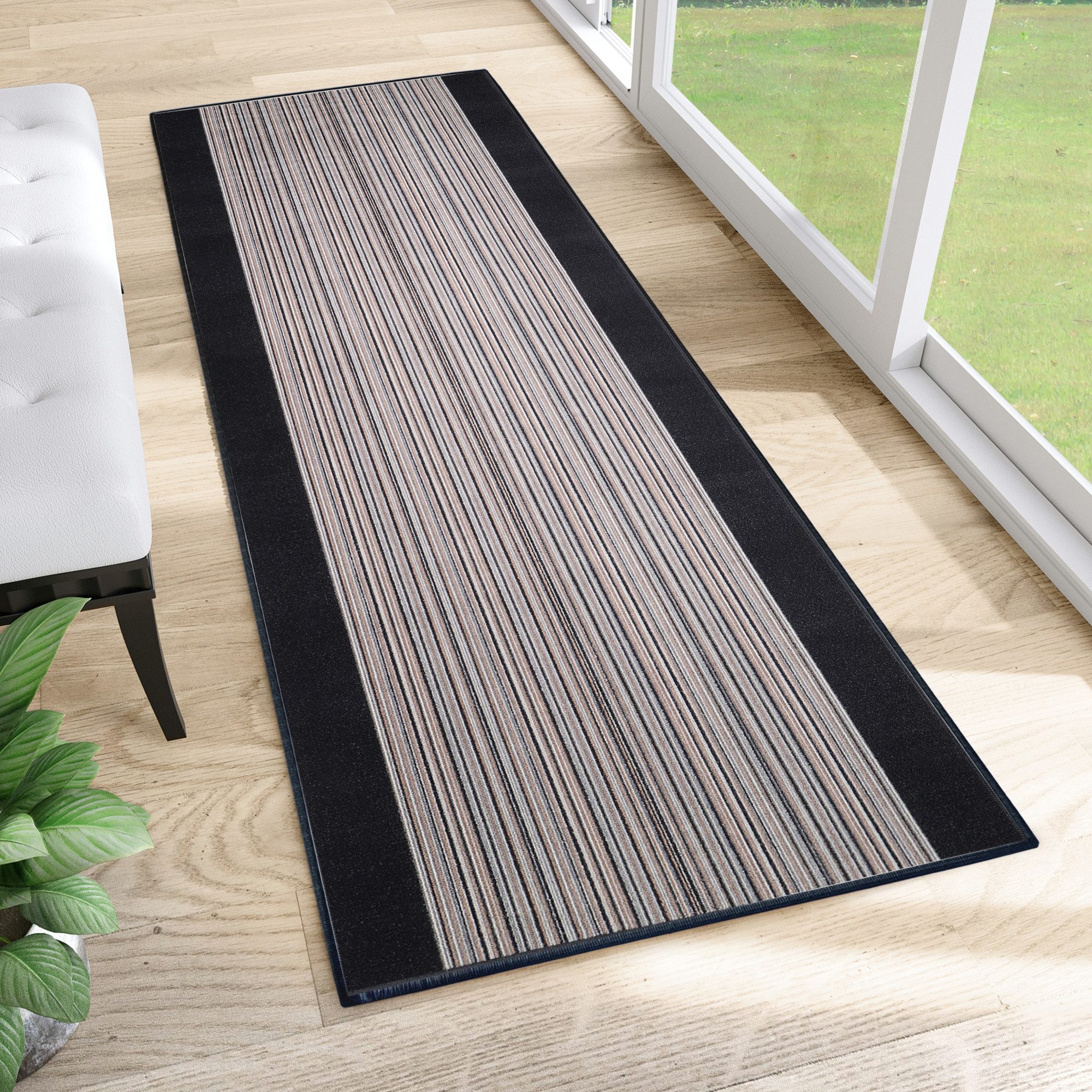 Tapiso Läufer Anti Rutsch, rechteckig, Höhe: 6 mm, Antirutsch Flurläufer Meterware, rutschfest, pflegeleicht