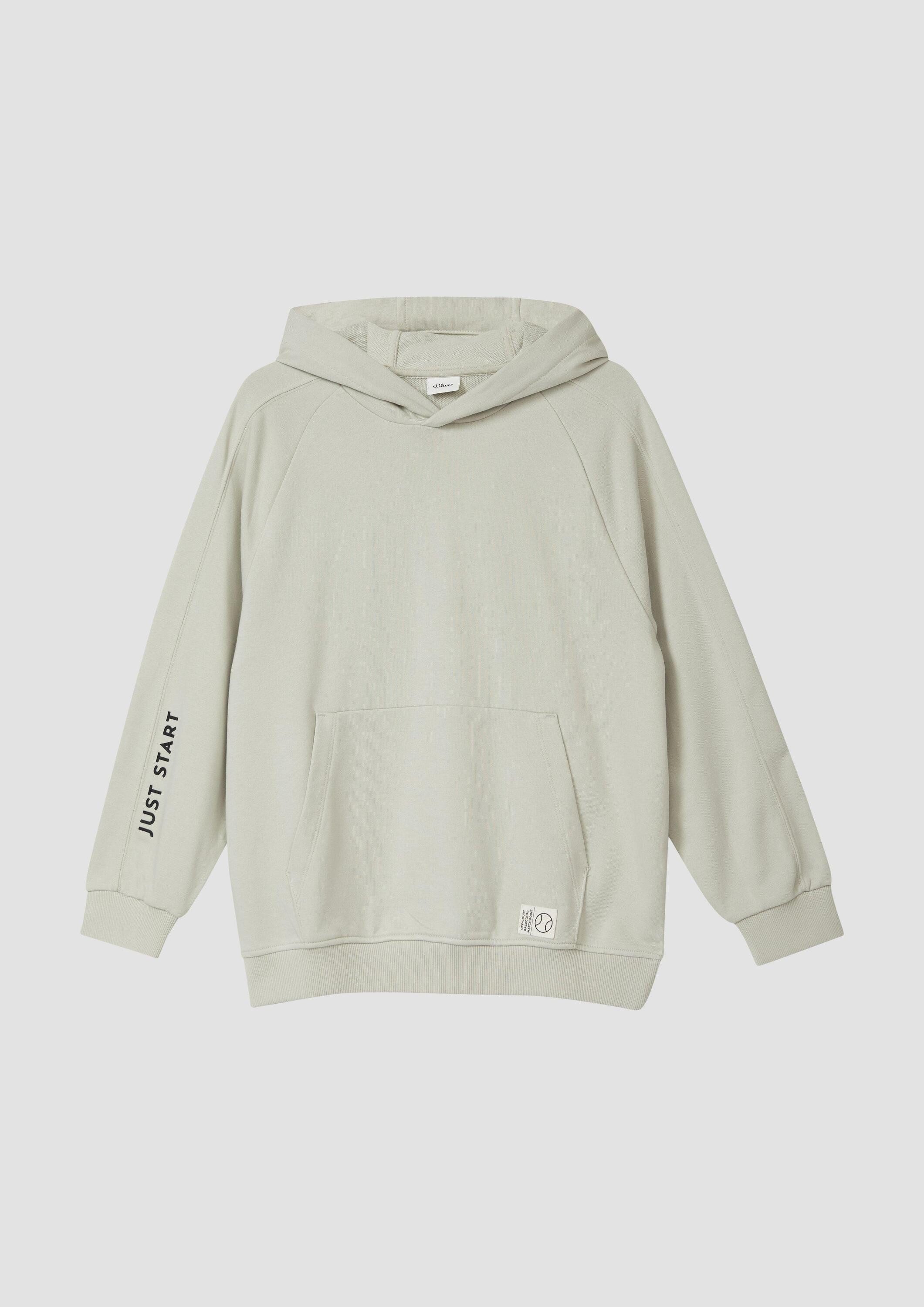 s.Oliver Sweatshirt Sweatshirt Oversize-Hoodie mit Print-Detail