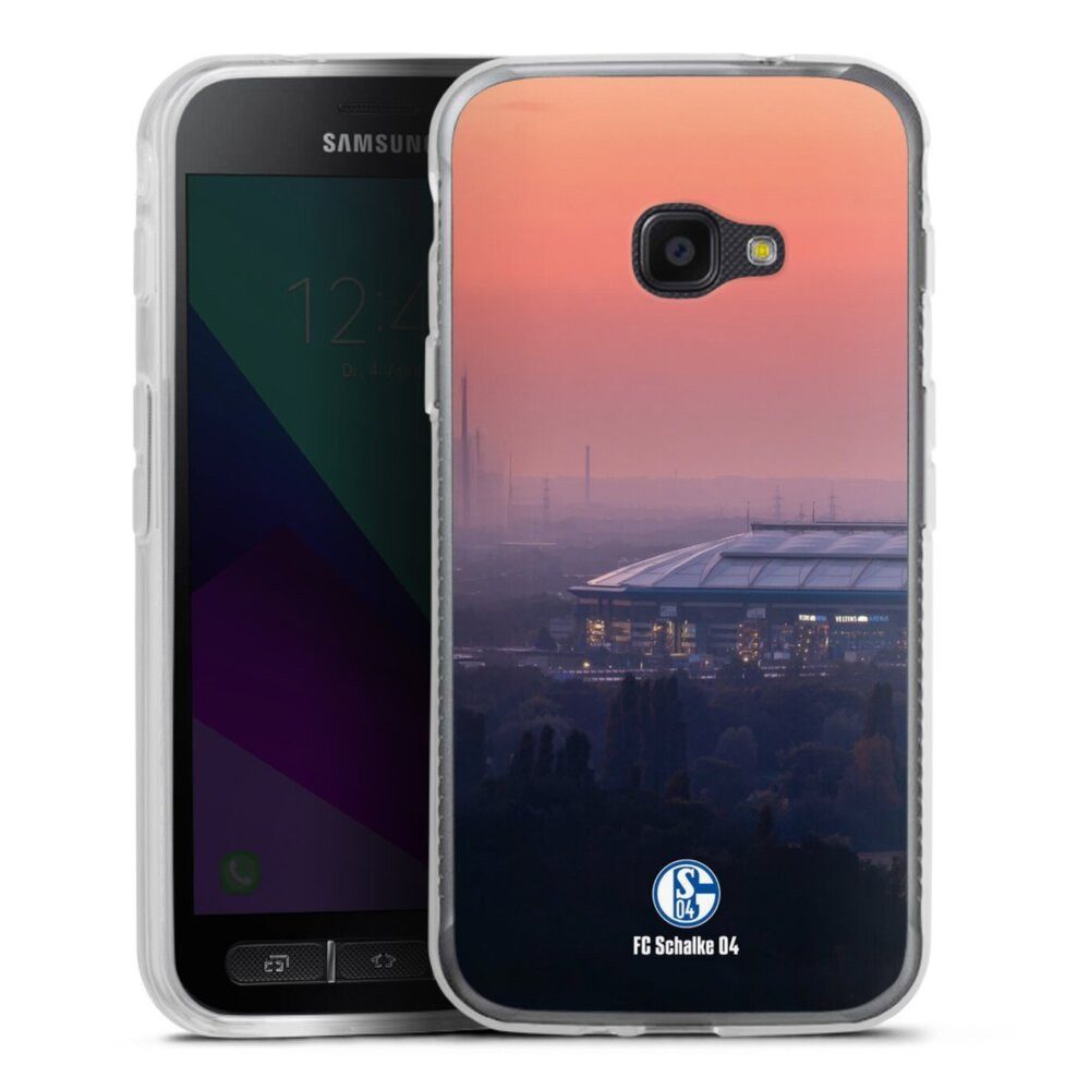 DeinDesign Handyhülle Stadion FC Schalke 04 Offizielles Lizenzprodukt Schalke 04 Stadion, Samsung Galaxy Xcover 4 Silikon Hülle Bumper Case Handy Schutzhülle