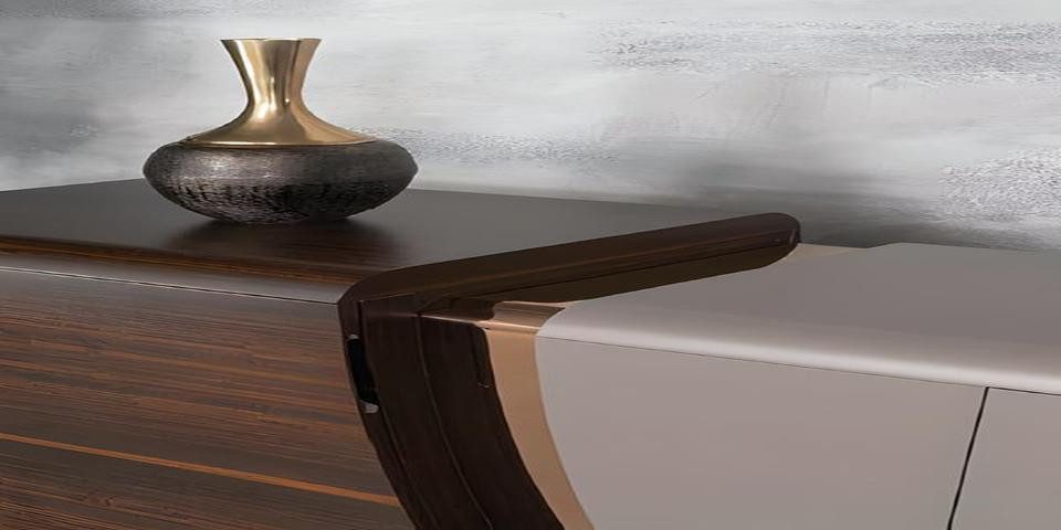 Xlmoebel Kommode Holz Sideboard mit geräumigen Fächern und Schubladen (Konsole), Hergestellt in Europa