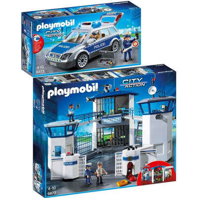 Playmobil® Spielbausteine 6872 6873 City Action 2er Set Polizei-Kommandozentrale +