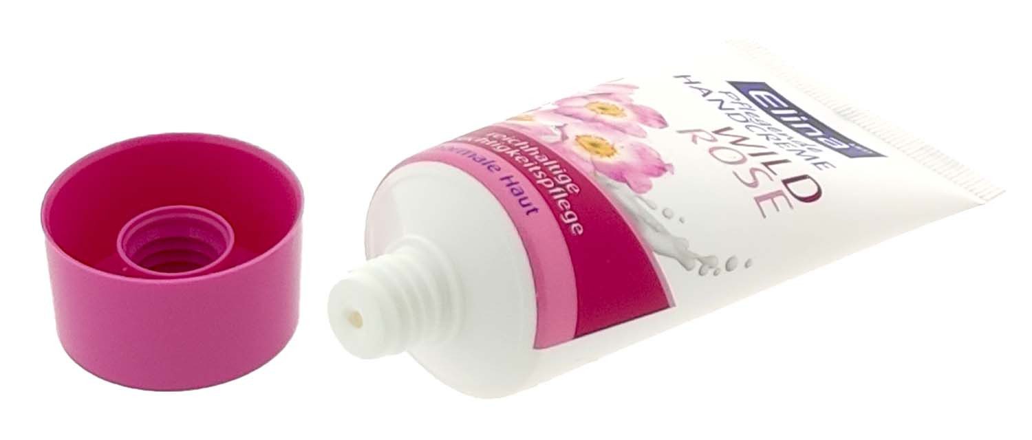 Elina Med Handcreme Handcreme Wildrose 50ml - Feuchtigkeitspflege Tube, 1-tlg., Handcreme Creme Wildrose Rose pflegend feuchtigkeitspflege feuchtigkei