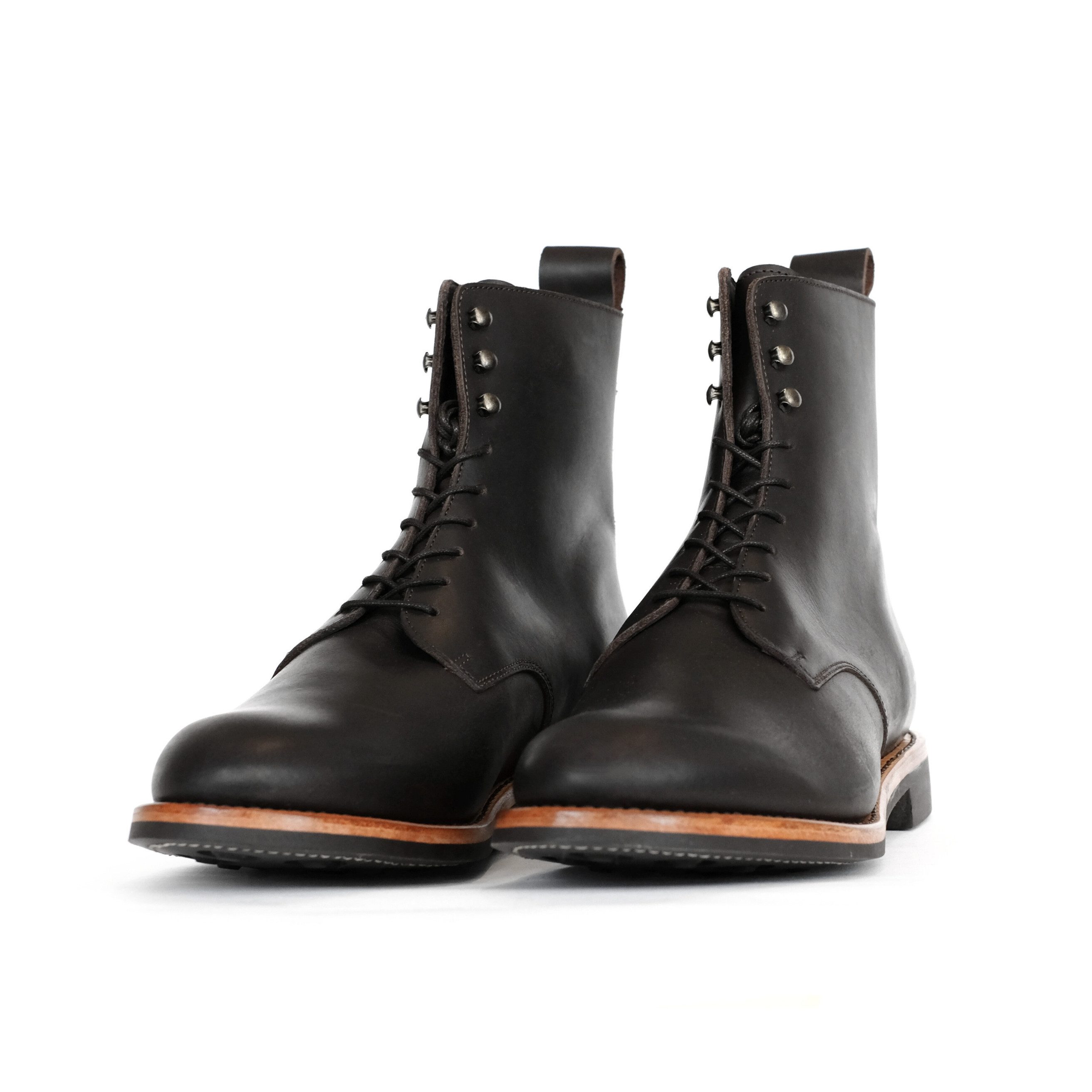 SORBAS Welted No.7 Rahmengenähte Stiefel Schnürstiefel rahmengenäht, goodyear, aus echtem Leder, Sohle austauschbar