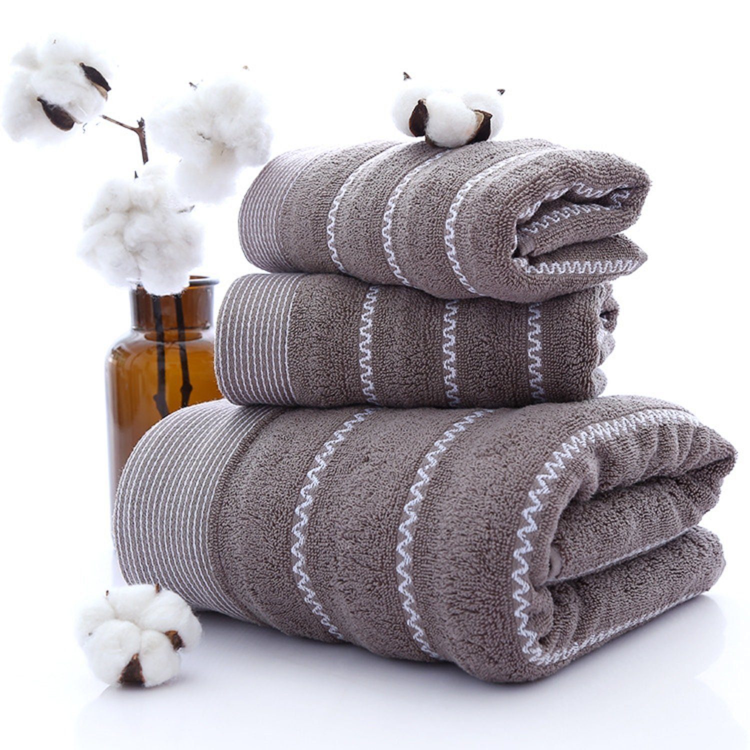 BYSURE Handtuch Set, Baumwolle (3-St), Badetuch günstig online kaufen