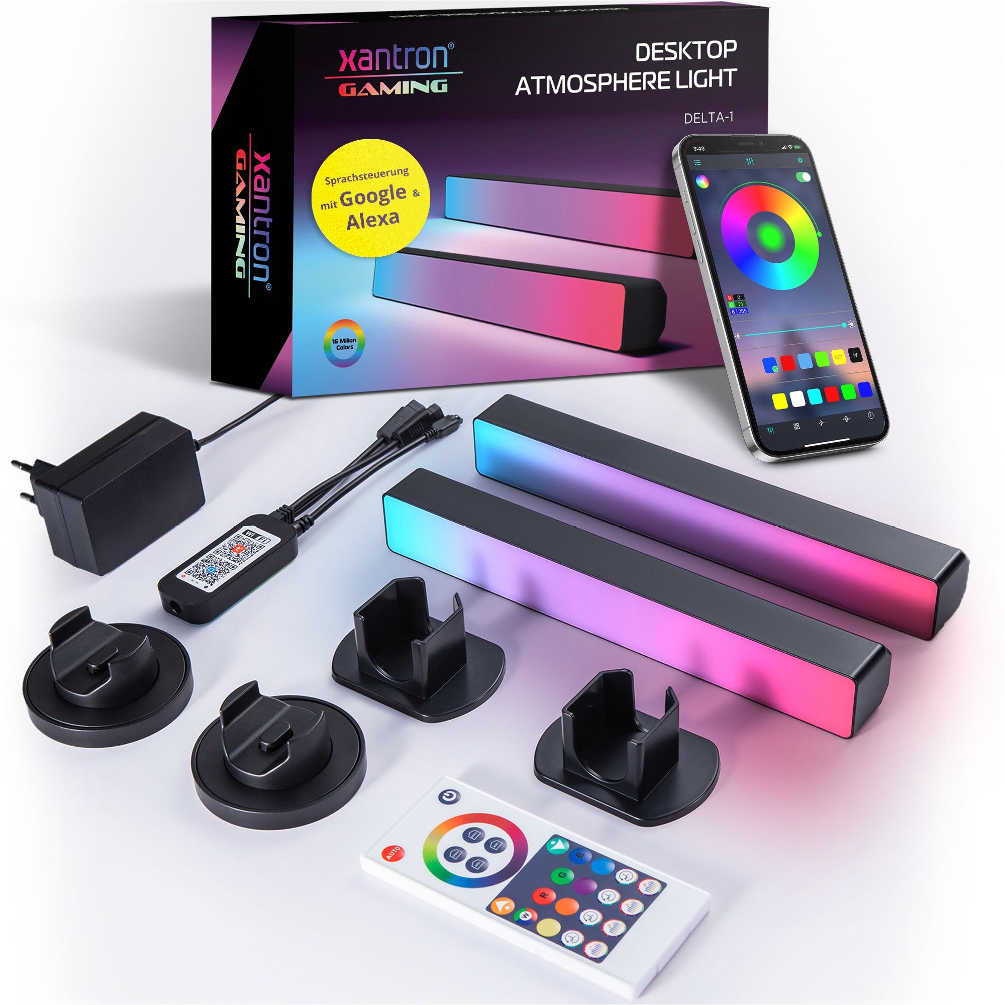 Xantron LED Stripe Lightbar Gaming Beleuchtung Hintergrundbeleuchtung Ambilight RGB