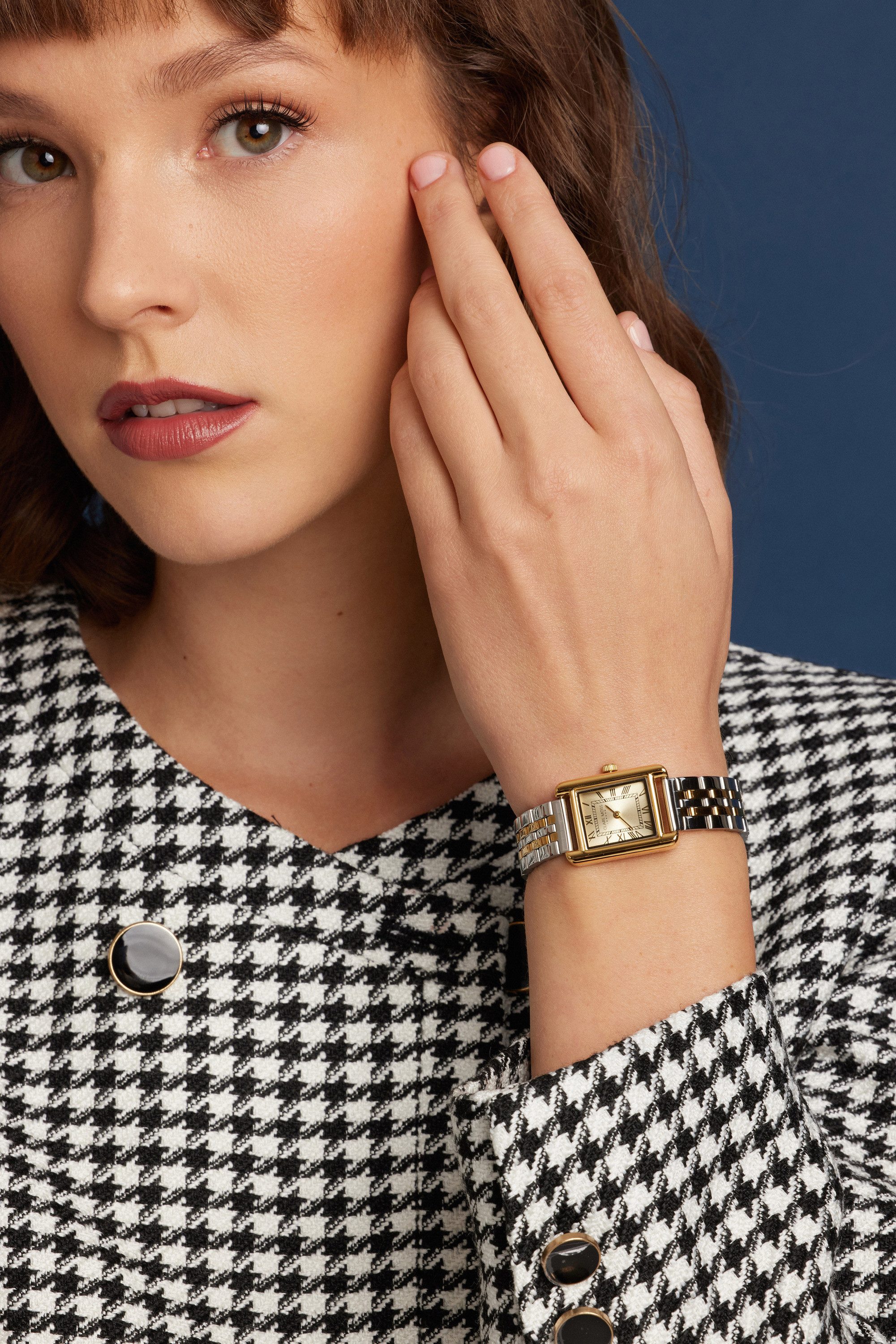 CLARE MOSS Quarzuhr CMD4-B294S Magnolia Gold&Silver Link