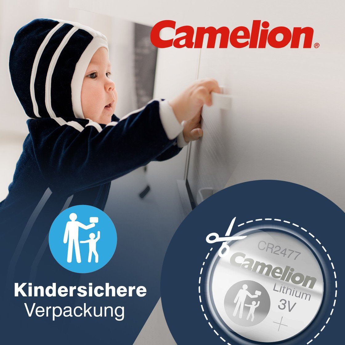 Camelion – Blister Alarmanlage ® 3 gws-powercell CR2477 Lithium Knopfzelle ELECTRONICS LUPUS V