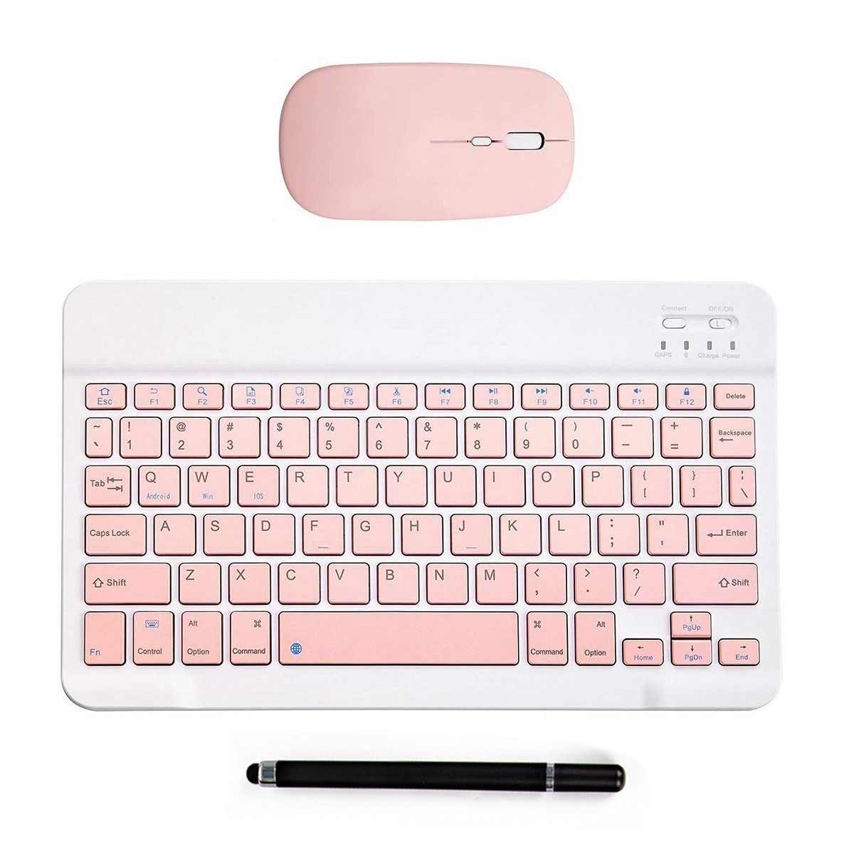BUFO Tastatur, Maus, Eingabestift 3-in-1-Set drahtlose Bluetooth-Verbindung Tablet-Tastatur