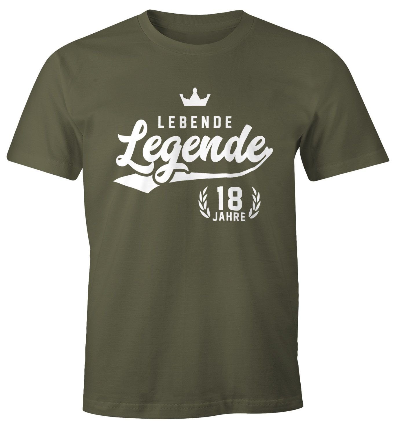 MoonWorks Print-Shirt Herren T-Shirt Lebende Legende günstig online kaufen
